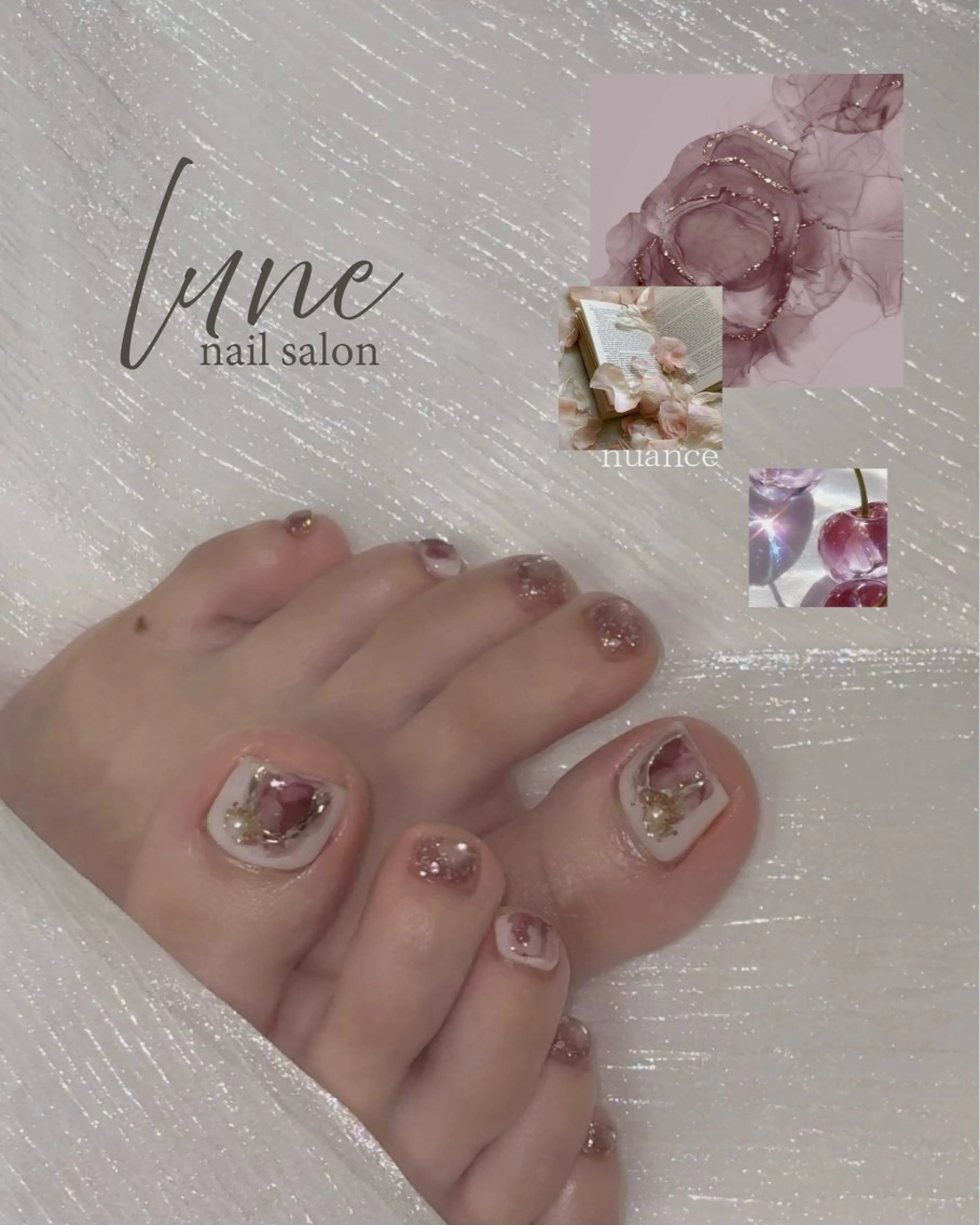 ネイル フットネイル nail salon luneのネイルデザイン