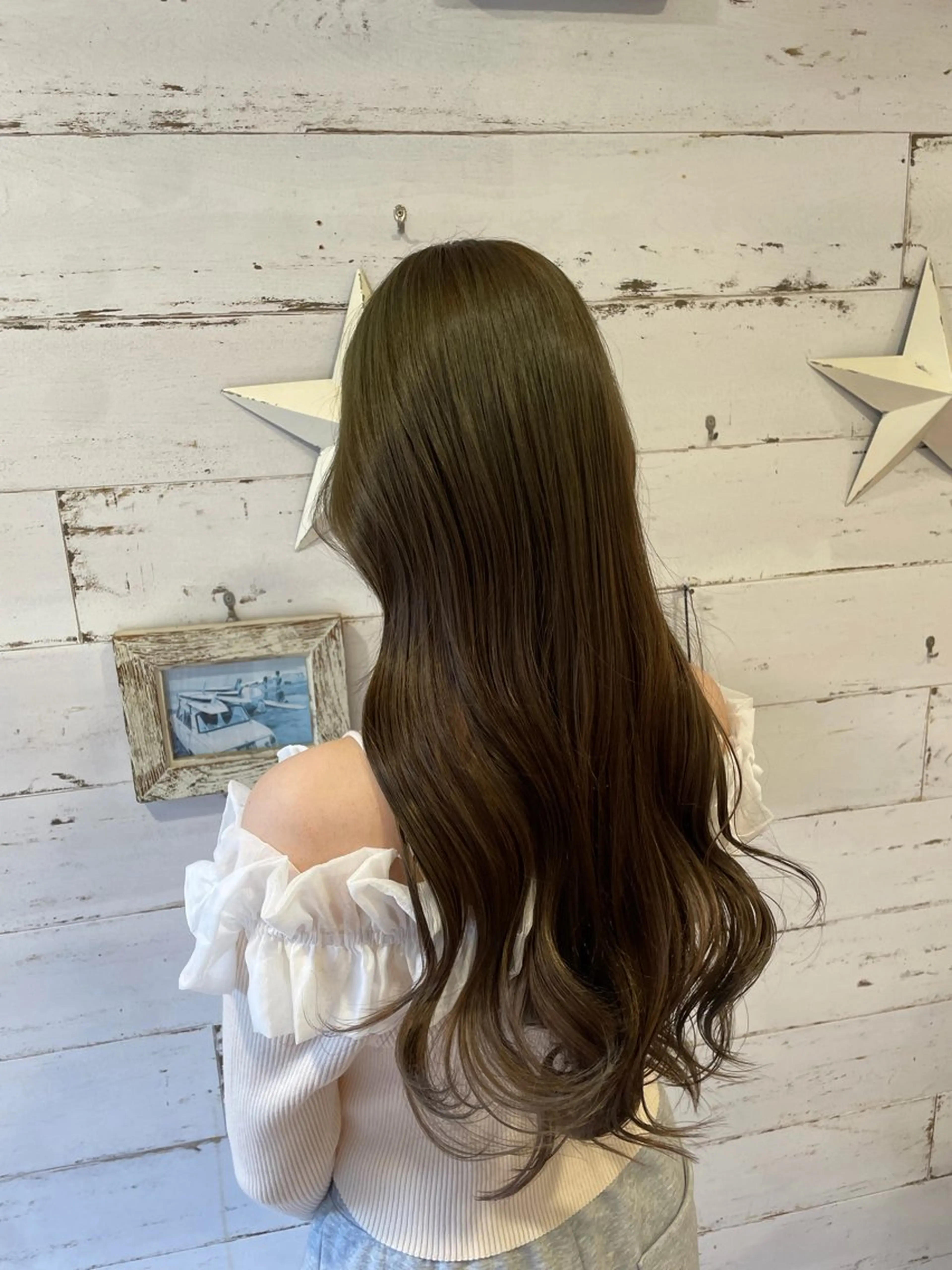 ロング カラー ブリーチ ブリーチなしカラー ヘアカラー 小柳 夏美のヘアスタイル