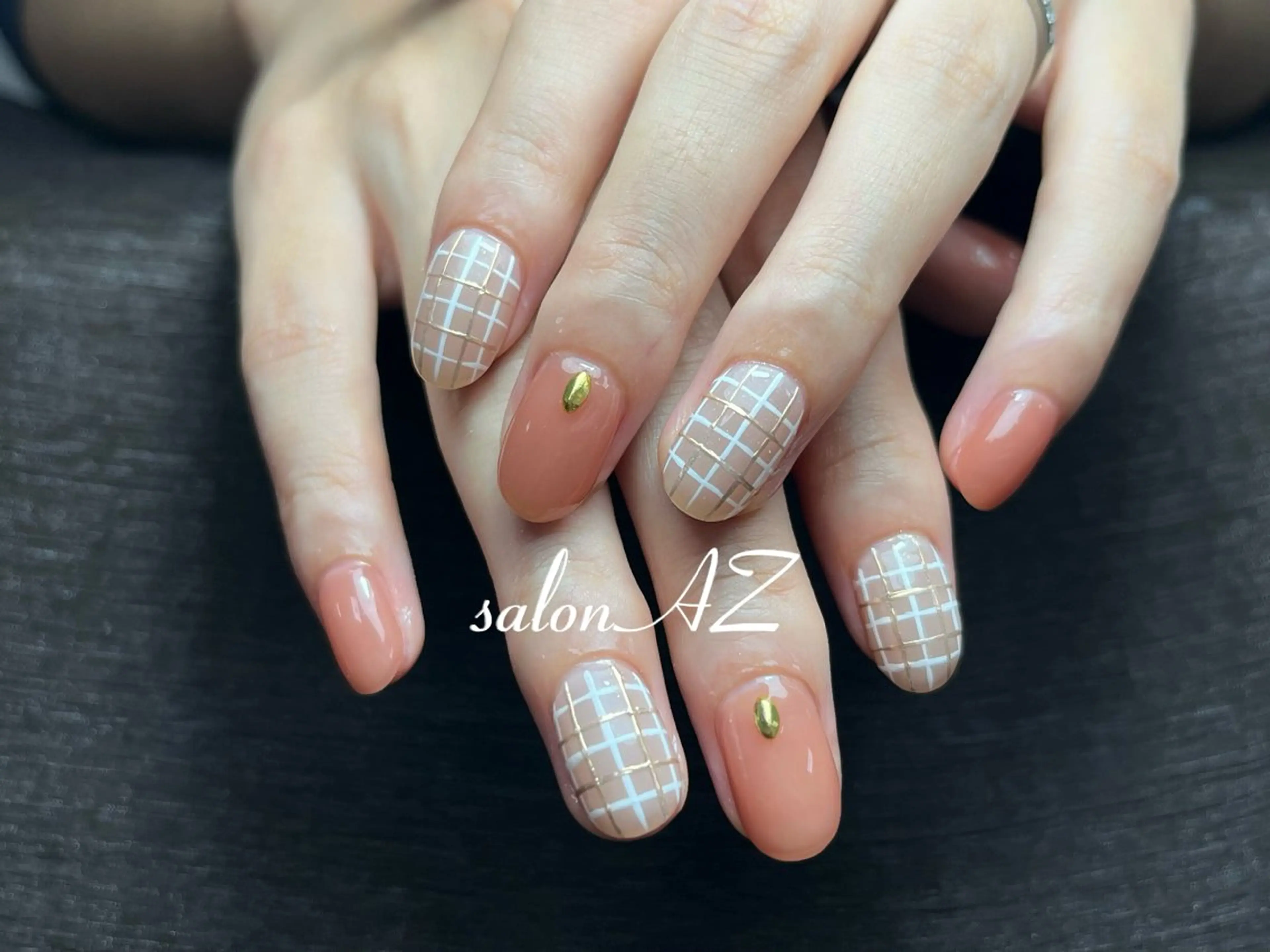 ネイル アートネイル 長さ出し フットネイル フレンチネイル ジェルネイル salon AZのネイルデザイン