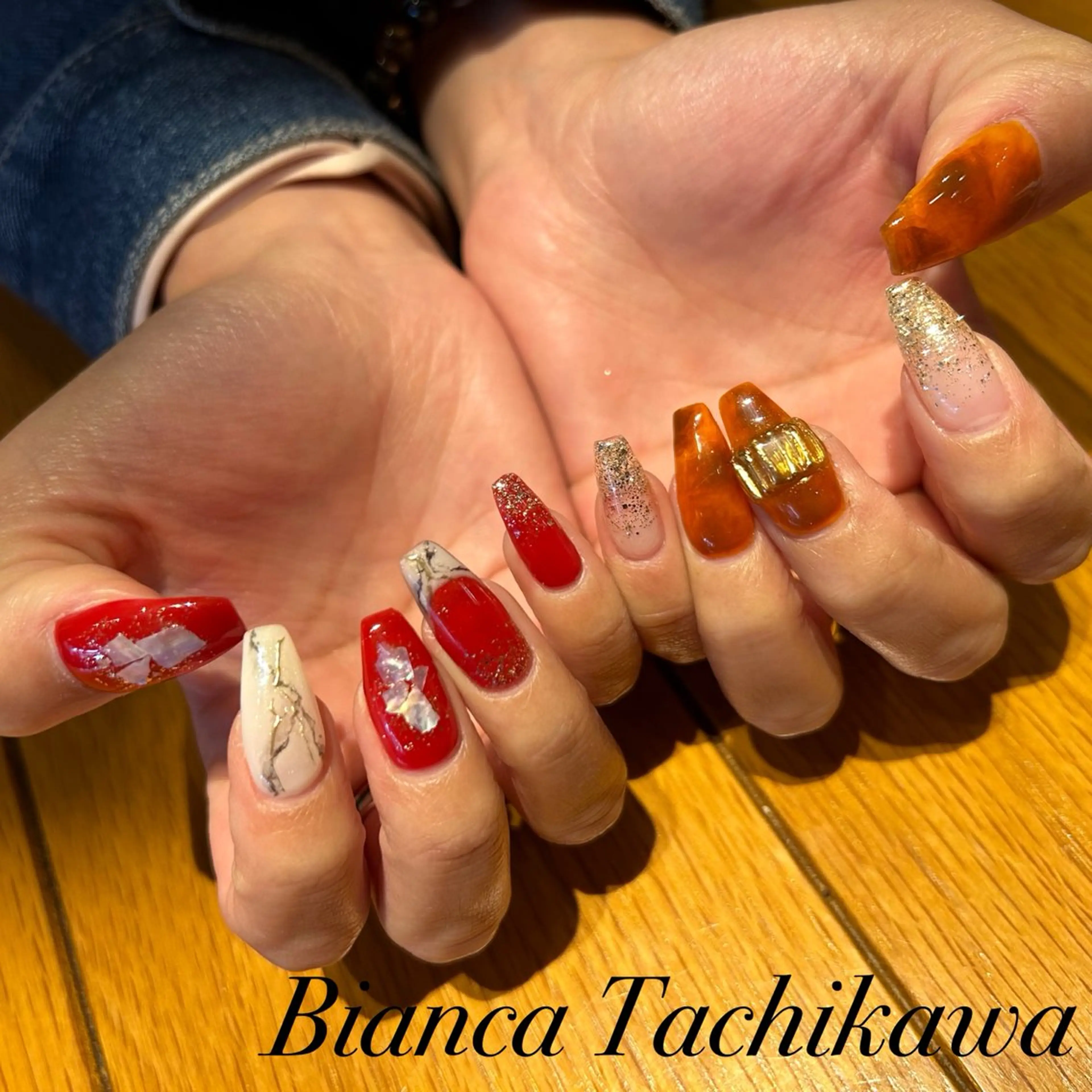 ネイル ハンドネイル Bianca 立川店 小川のネイルデザイン