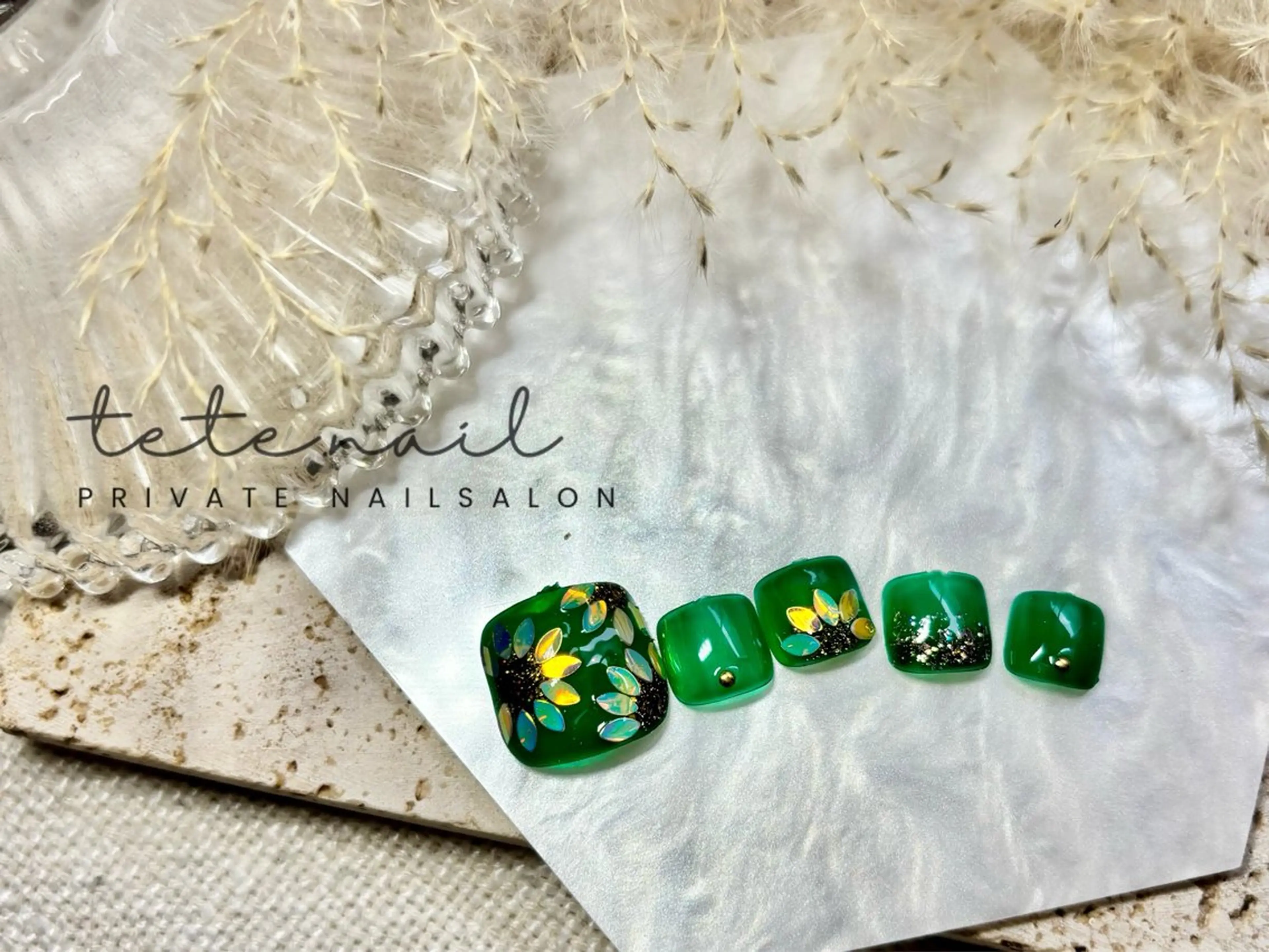 ネイル フットネイル tete. nailのネイルデザイン