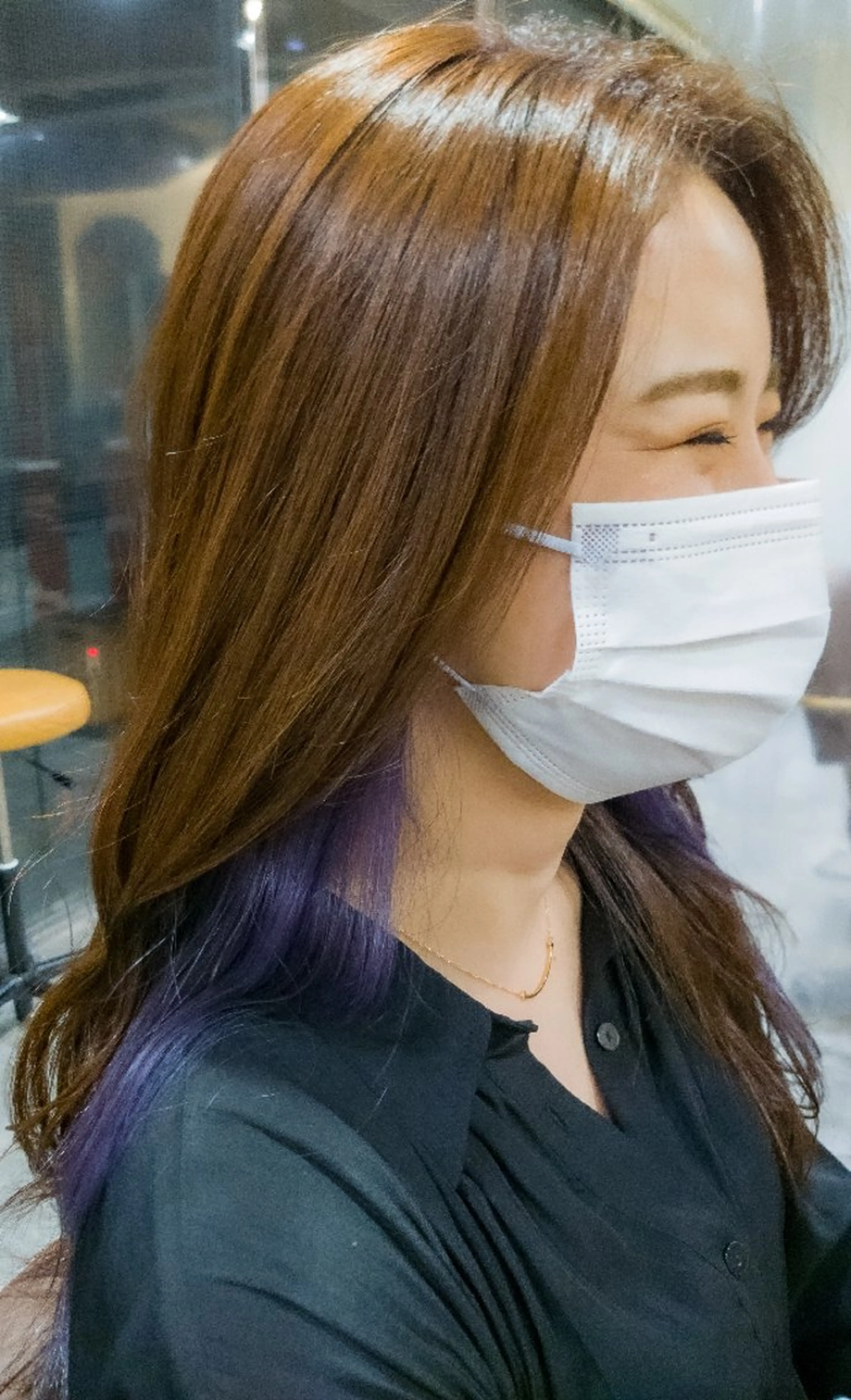 セミロング カット ヘアカラー 東梅田/美髪矯正/ 大貫一輝のヘアスタイル