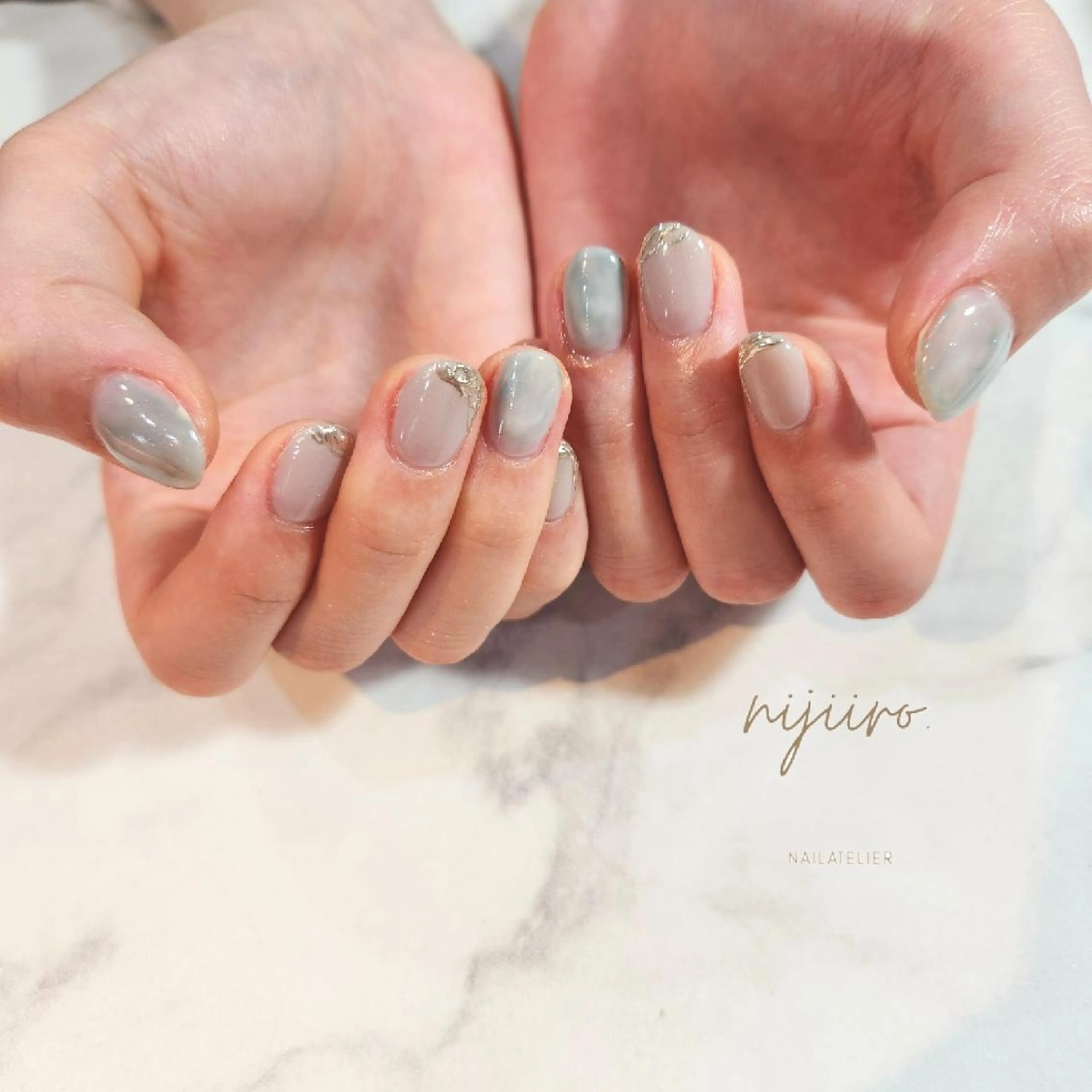 ネイル ハンドネイル nailatelier nijiiro.所属・nijiiro🌈 サトウのネイルデザイン