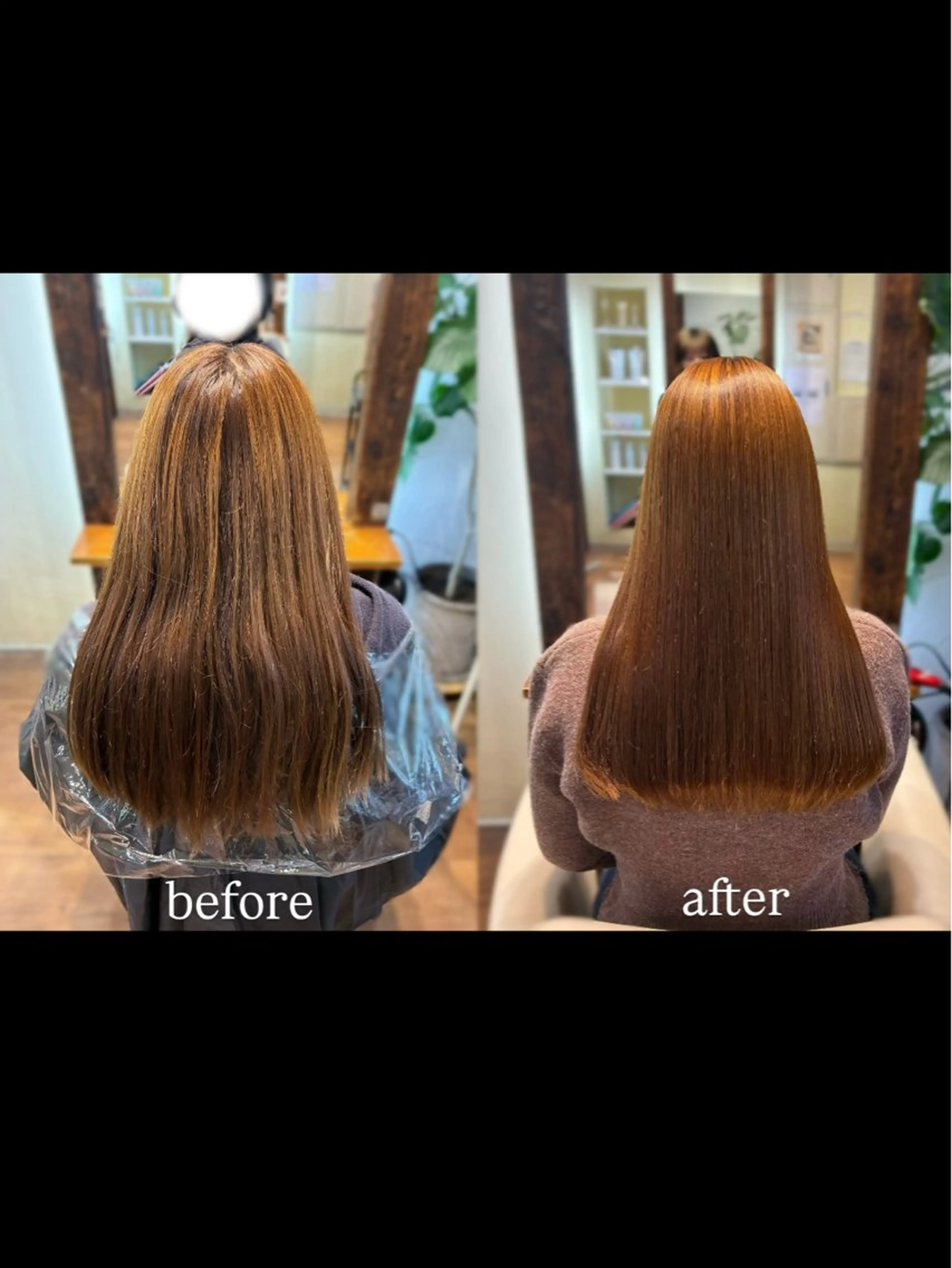 ロング 縮毛矯正 縮毛矯正 トリートメント 梅原 姫🍬🐰のヘアスタイル