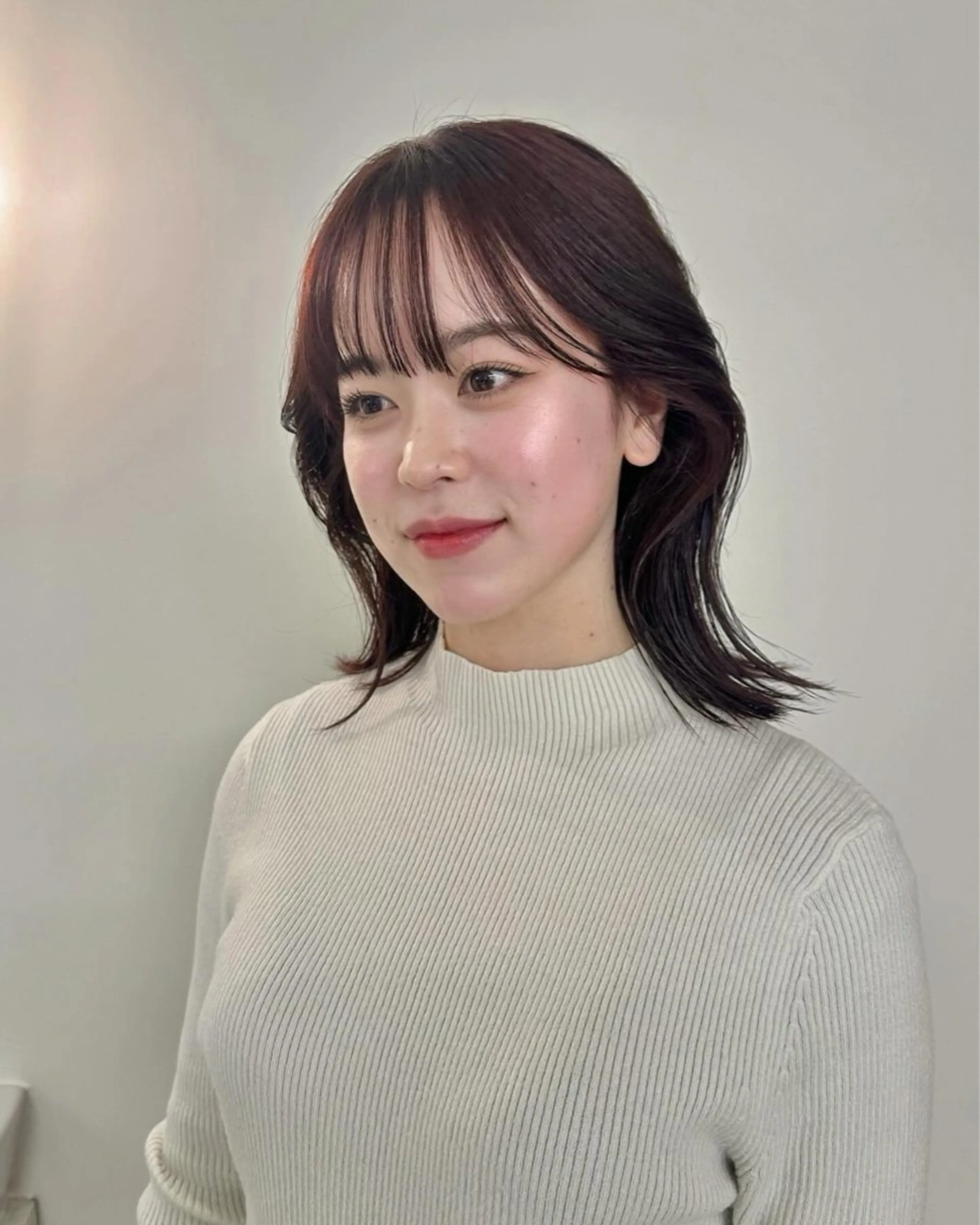 〈ダブルカラー+クイックトリートメント〉ブリーチなしで透明感のあるカラーに🥣の写真