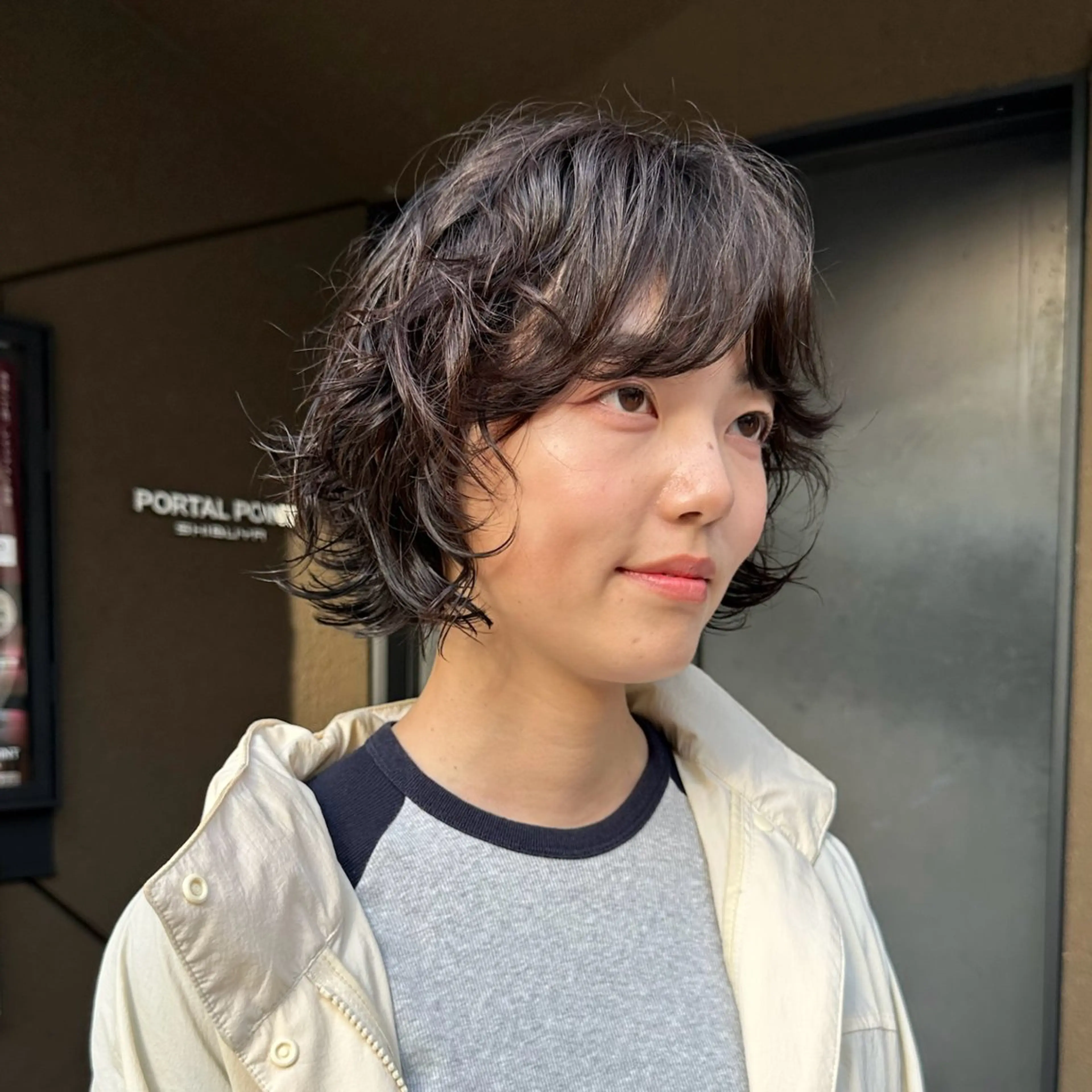 ショート 🌀渋谷ボブパーマ 🌀河野瑠太のヘアスタイル