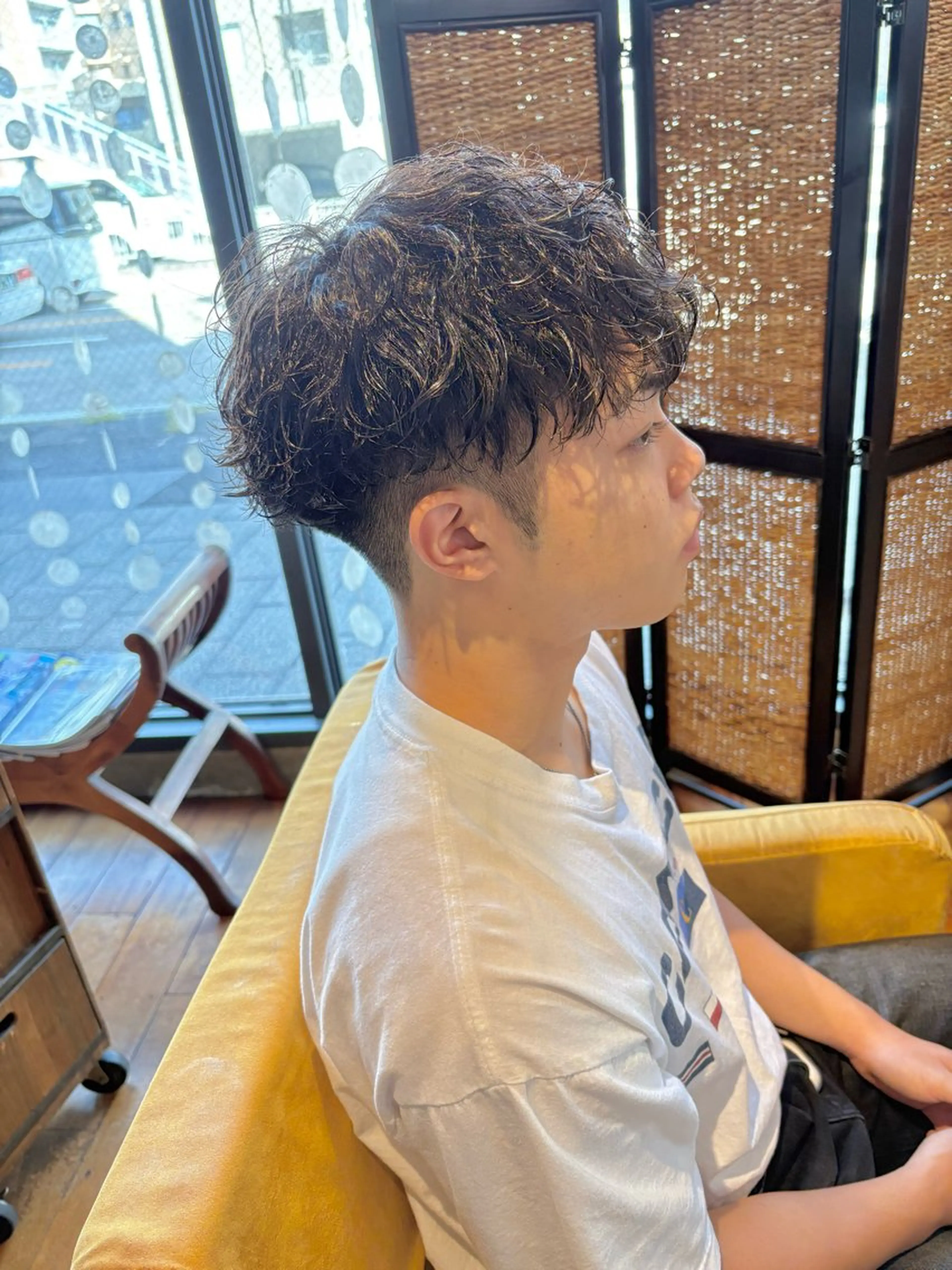 パーマ メンズ メンズパーマ 波巻きパーマ スパイラルパーマ カット パーマ suka hair所属・メンズパーマ/ タイチのヘアスタイル