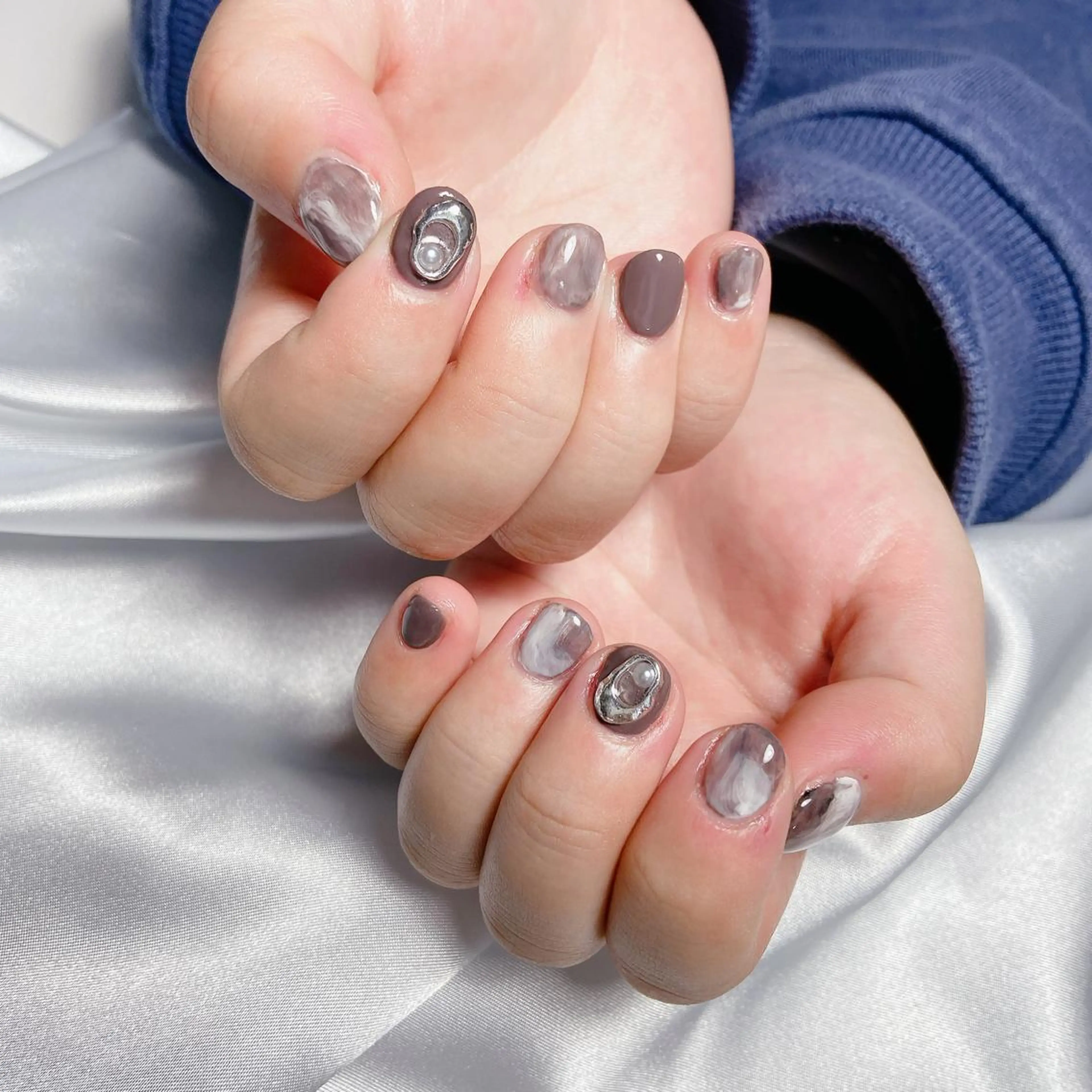 ネイル ニュアンスネイル ハンドネイル nailsalon REJOICEのネイルデザイン