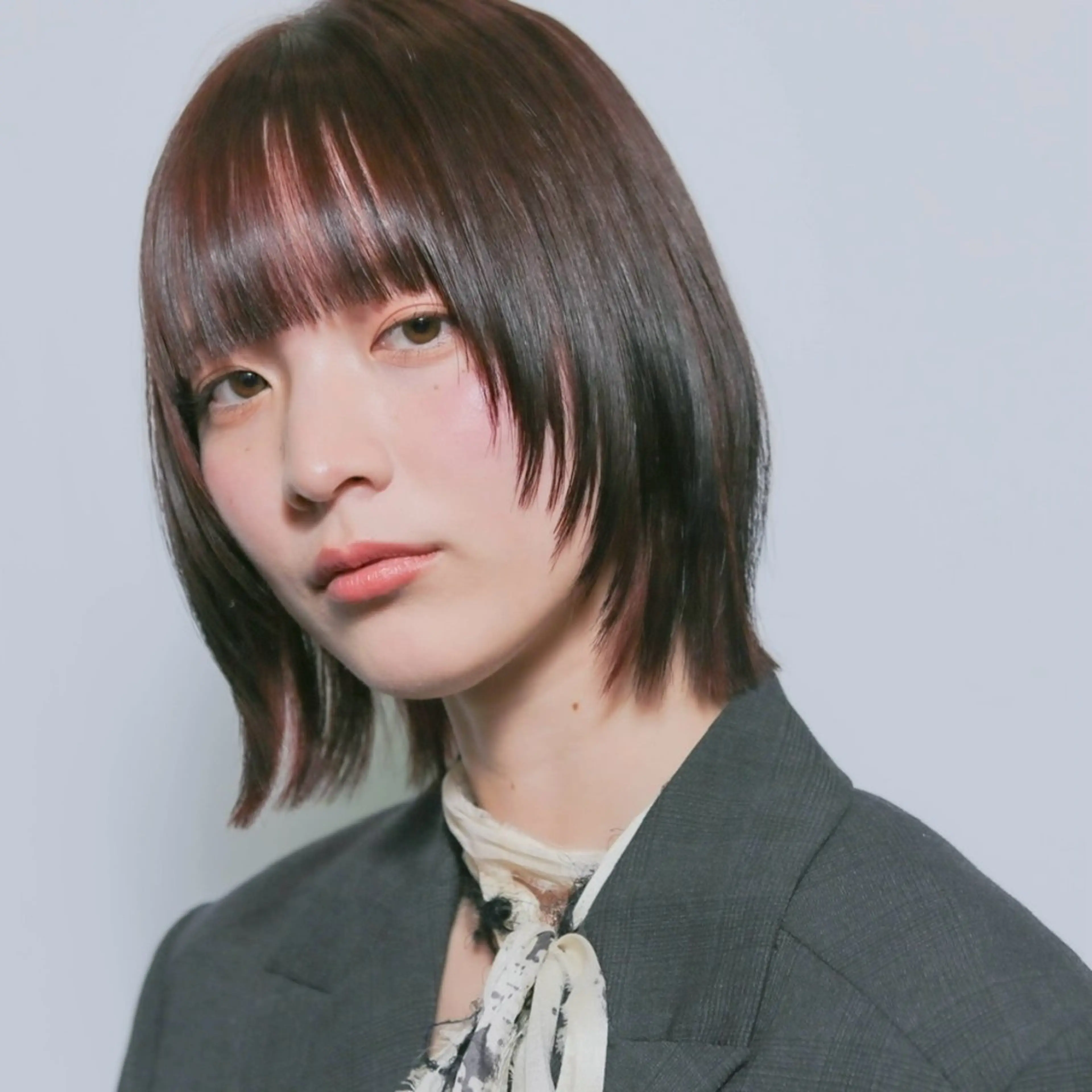 ミディアム カラー カット ヘアカラー トリートメント 【nui 茨木】 清水優のヘアスタイル