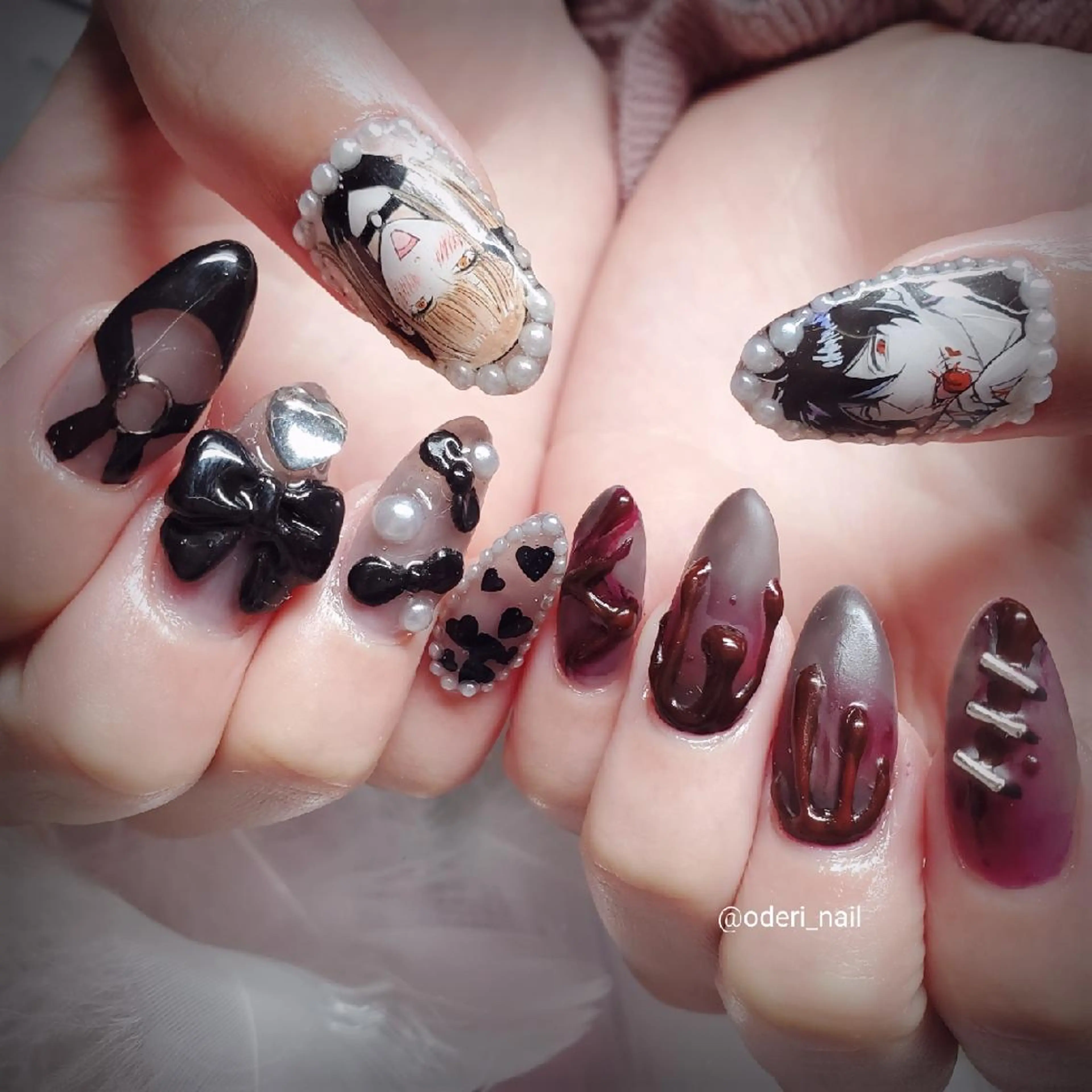 ネイル アートネイル ジェルネイル おで@ oderi_nailのネイルデザイン