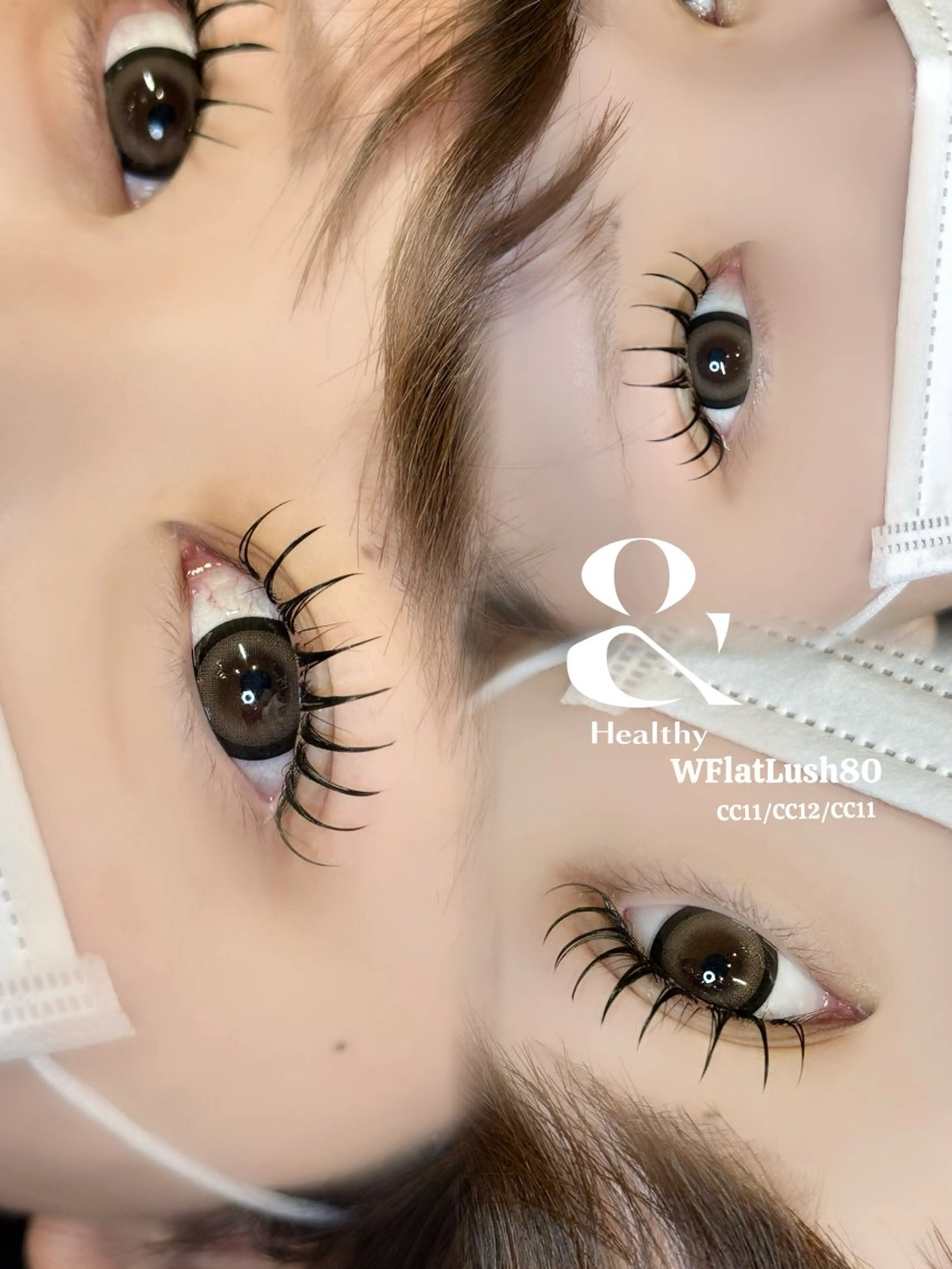 【&ヘルシー】🍀ダブルフラットラッシュ60束（オフ込）🍀口コミ投稿でLED次回変更無料の写真