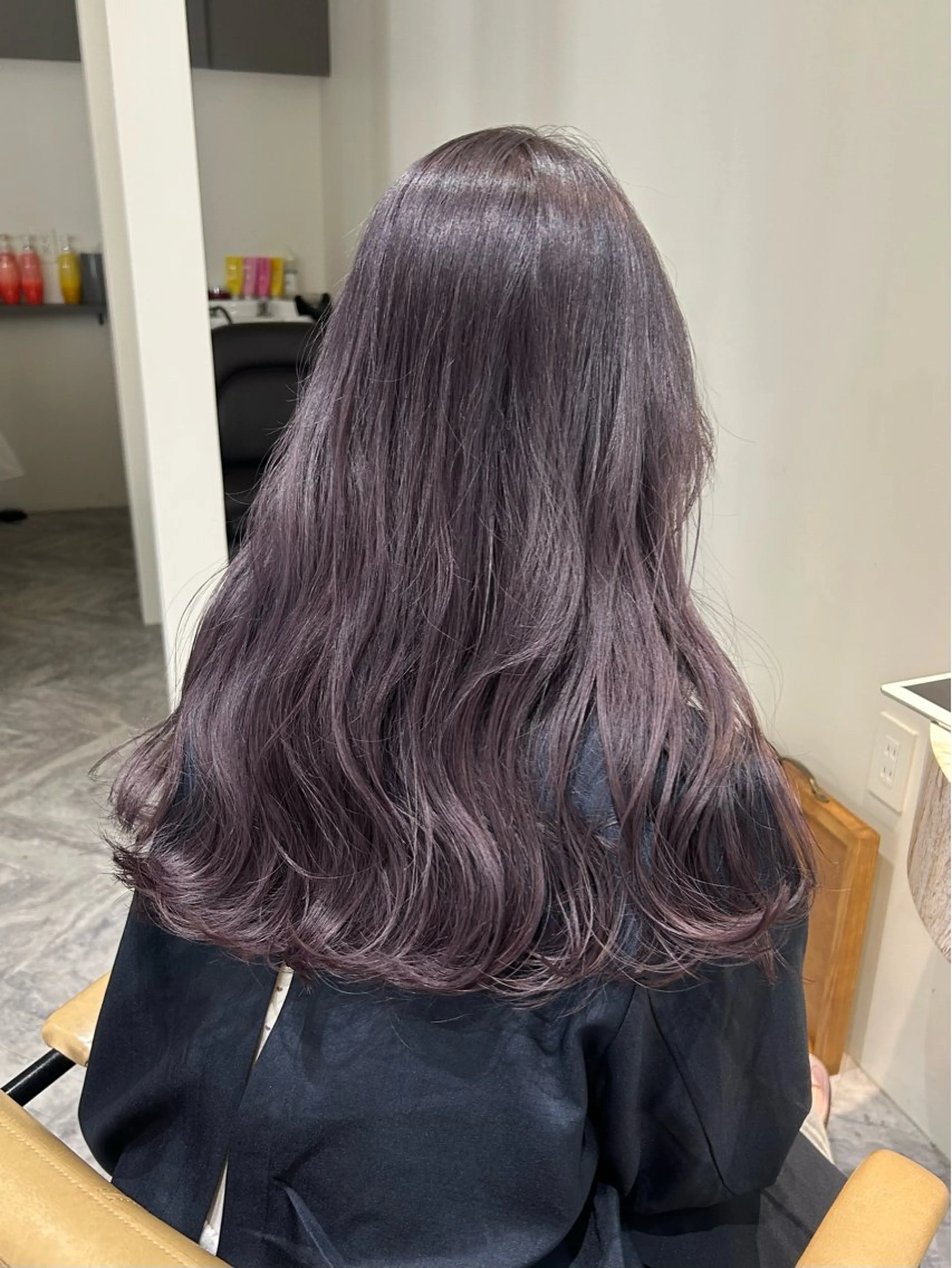 セミロング カラー カット ヘアカラー トリートメント じゅわっと暖色カラー 🍊Moemiのヘアスタイル