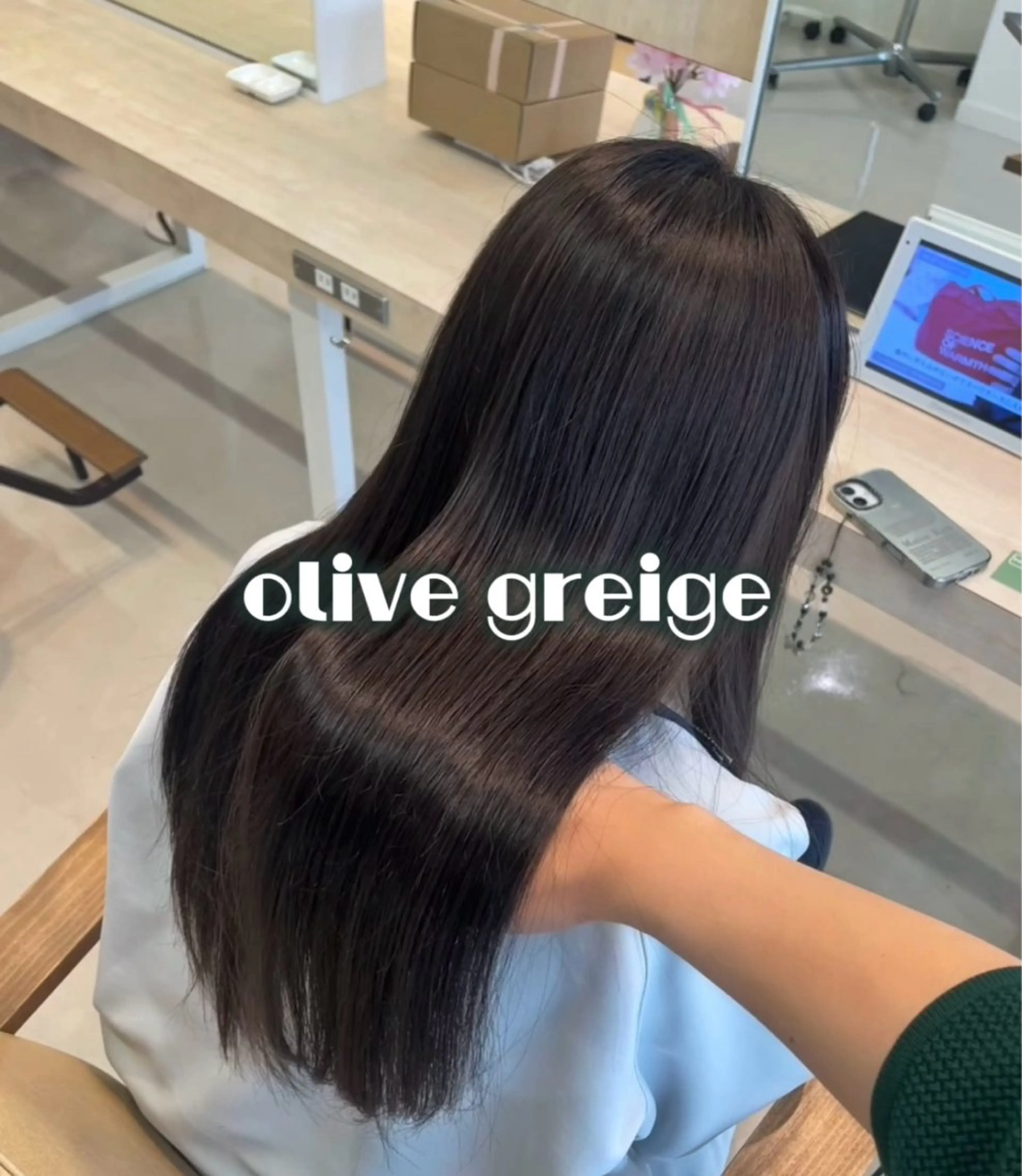 ロング カット ヘアカラー トリートメント かずや🍀/髪質改善 /艶髪カラー/眉毛のヘアスタイル