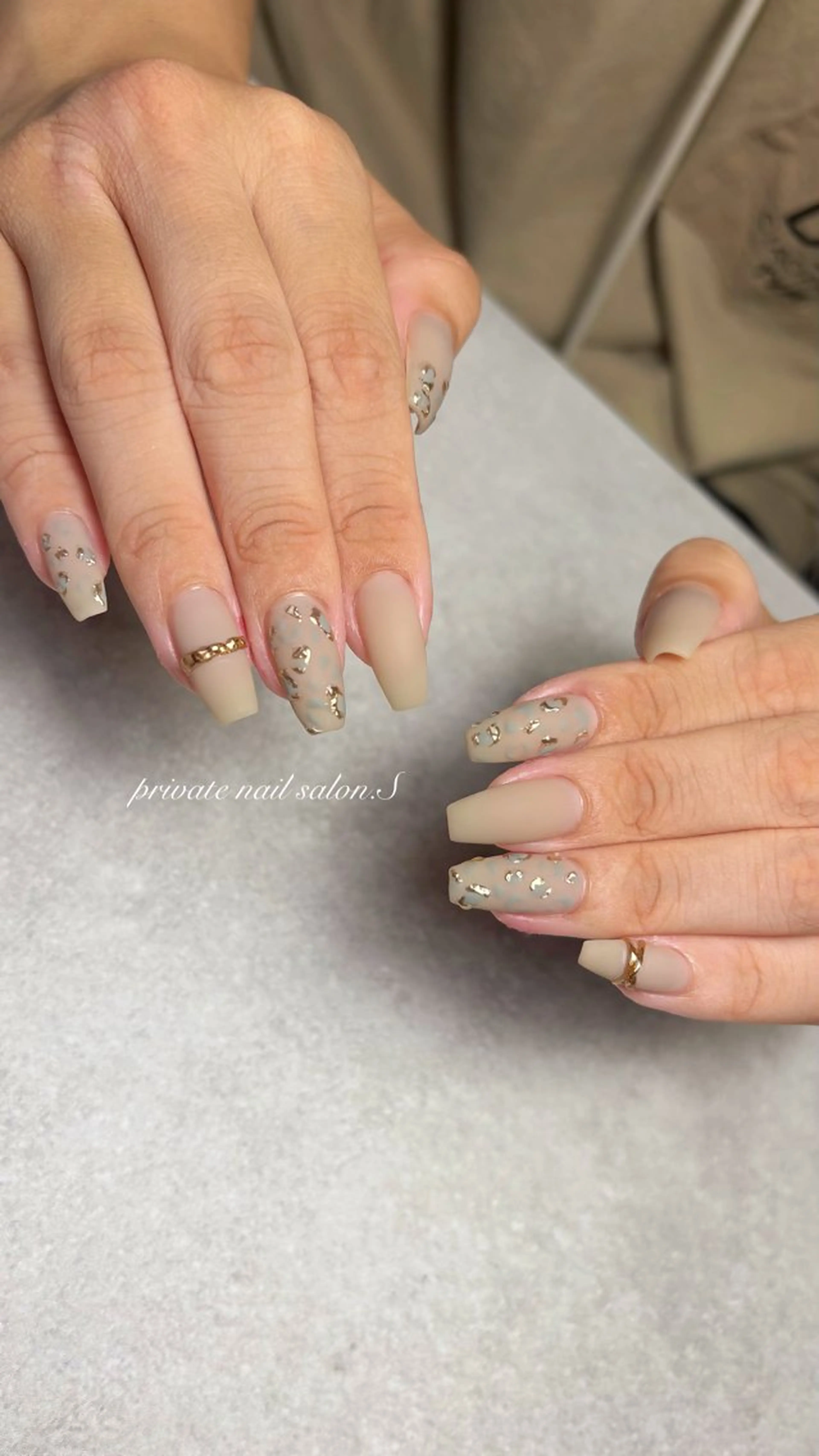 ネイル アニマル柄 ジェルネイル マットネイル 持ち込み スカルプネイル ハンドネイル 関山 志乃のネイルデザイン