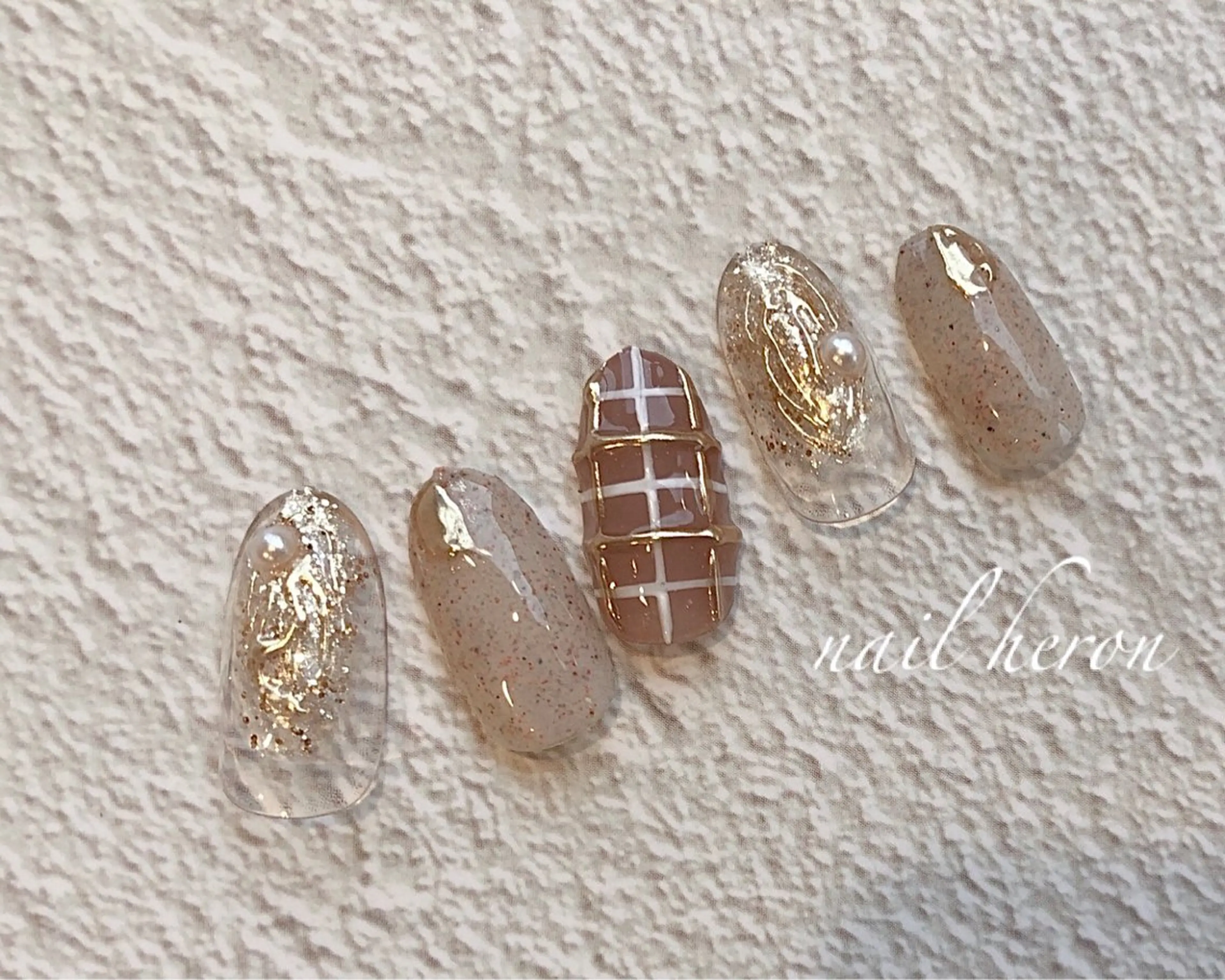 ネイル 冬ネイル ハンドネイル saki_ nail heronのネイルデザイン