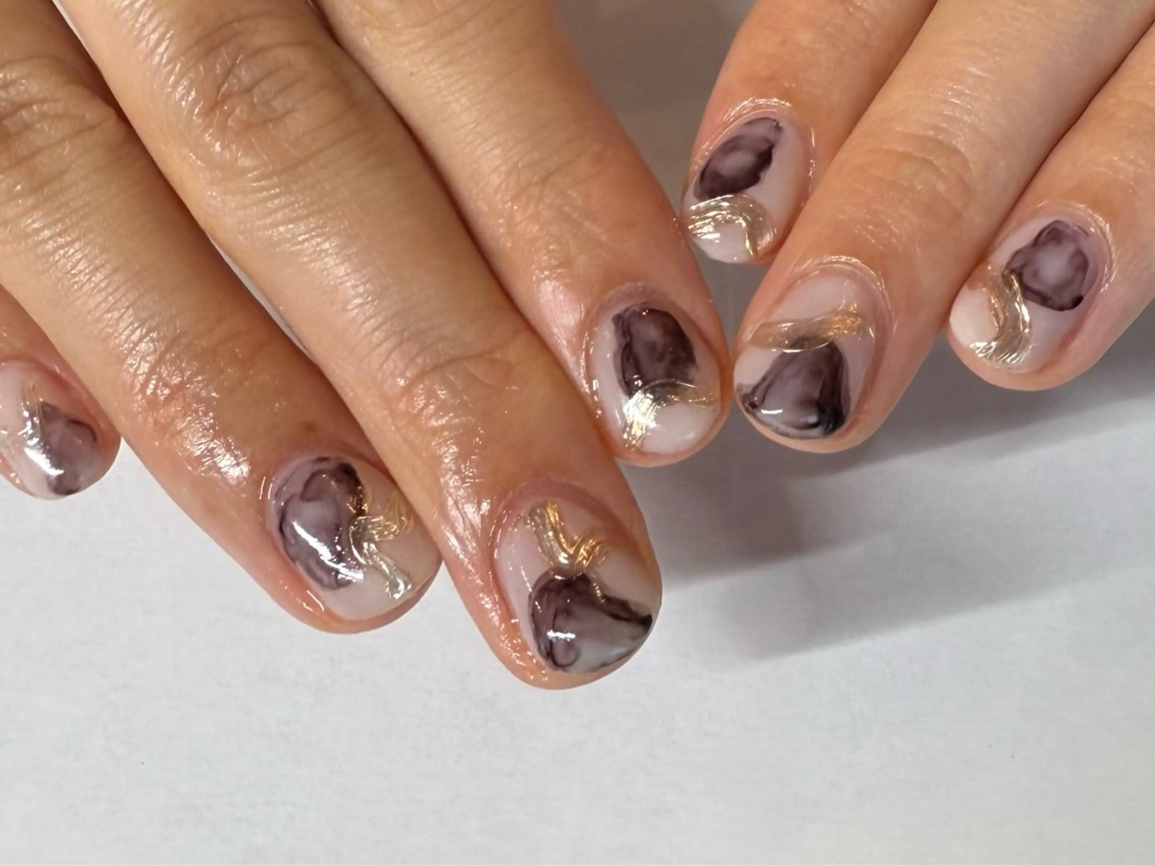 ネイル ミラーネイル ニュアンスネイル filonnail asukaのネイルデザイン