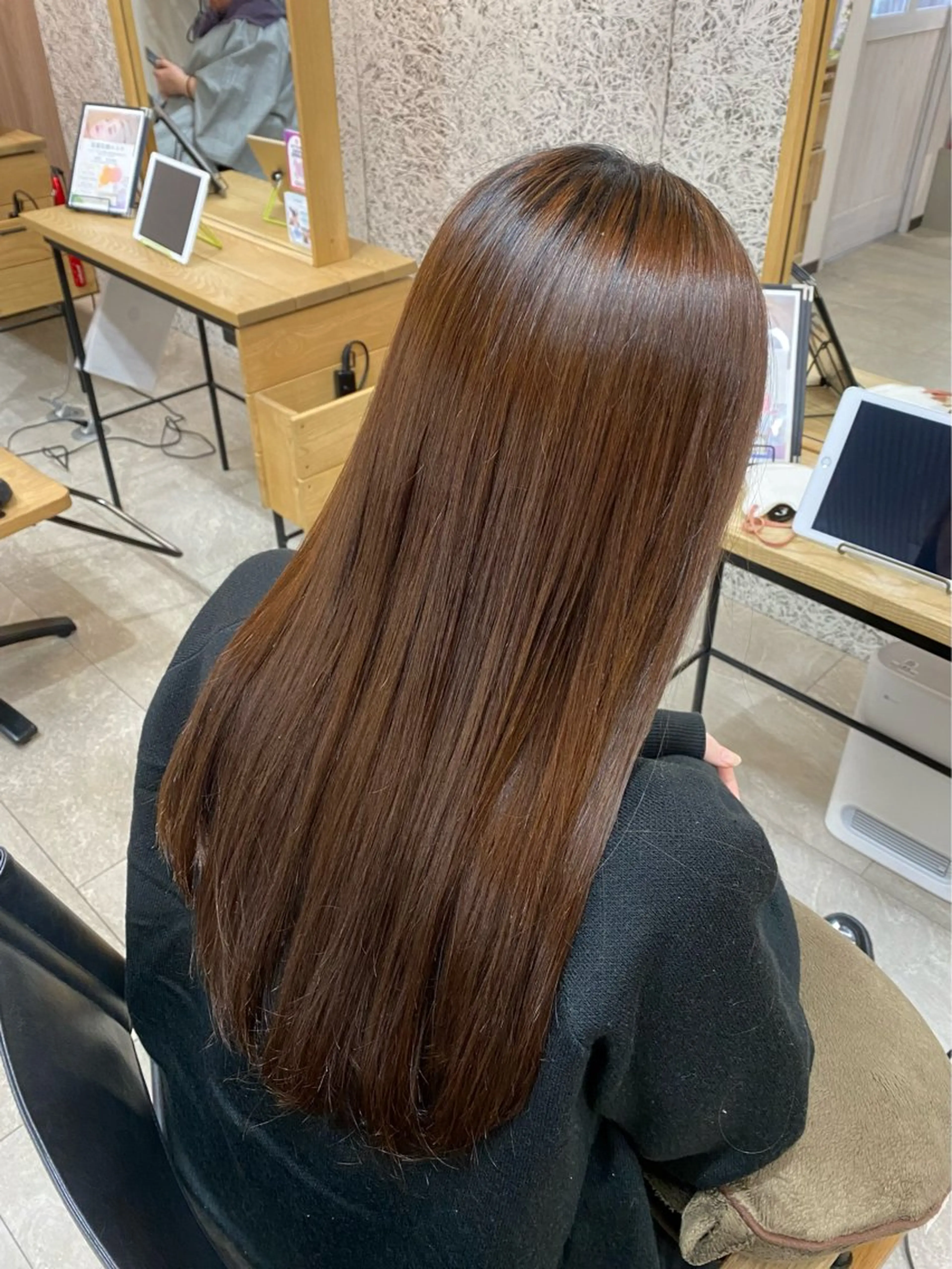 ロング 縮毛矯正 佐藤 森夏のヘアスタイル