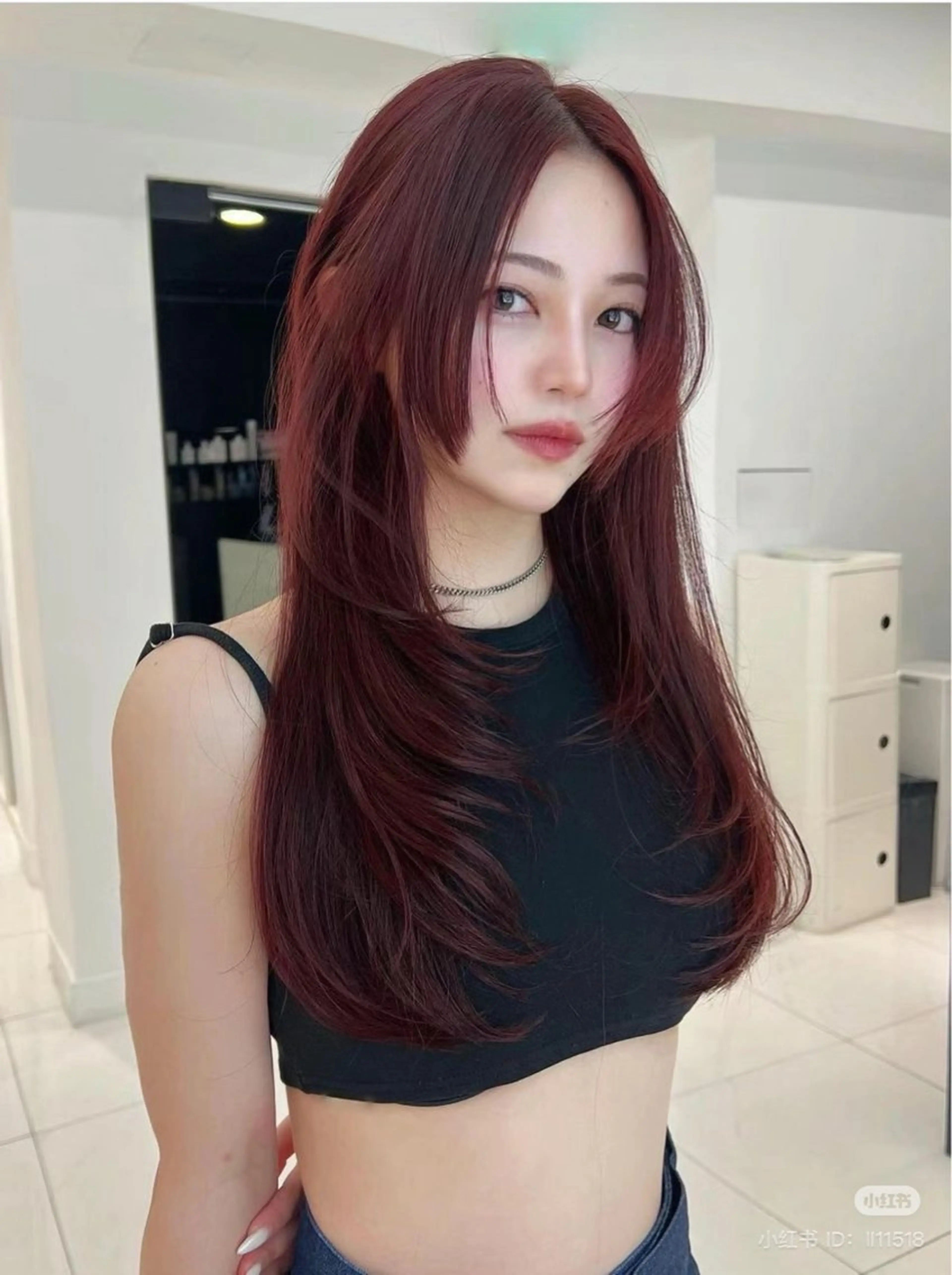 ロング カラー ヘアカラー トリートメント 🤍韓国大人っぽ ベージュMAI🤍のヘアスタイル