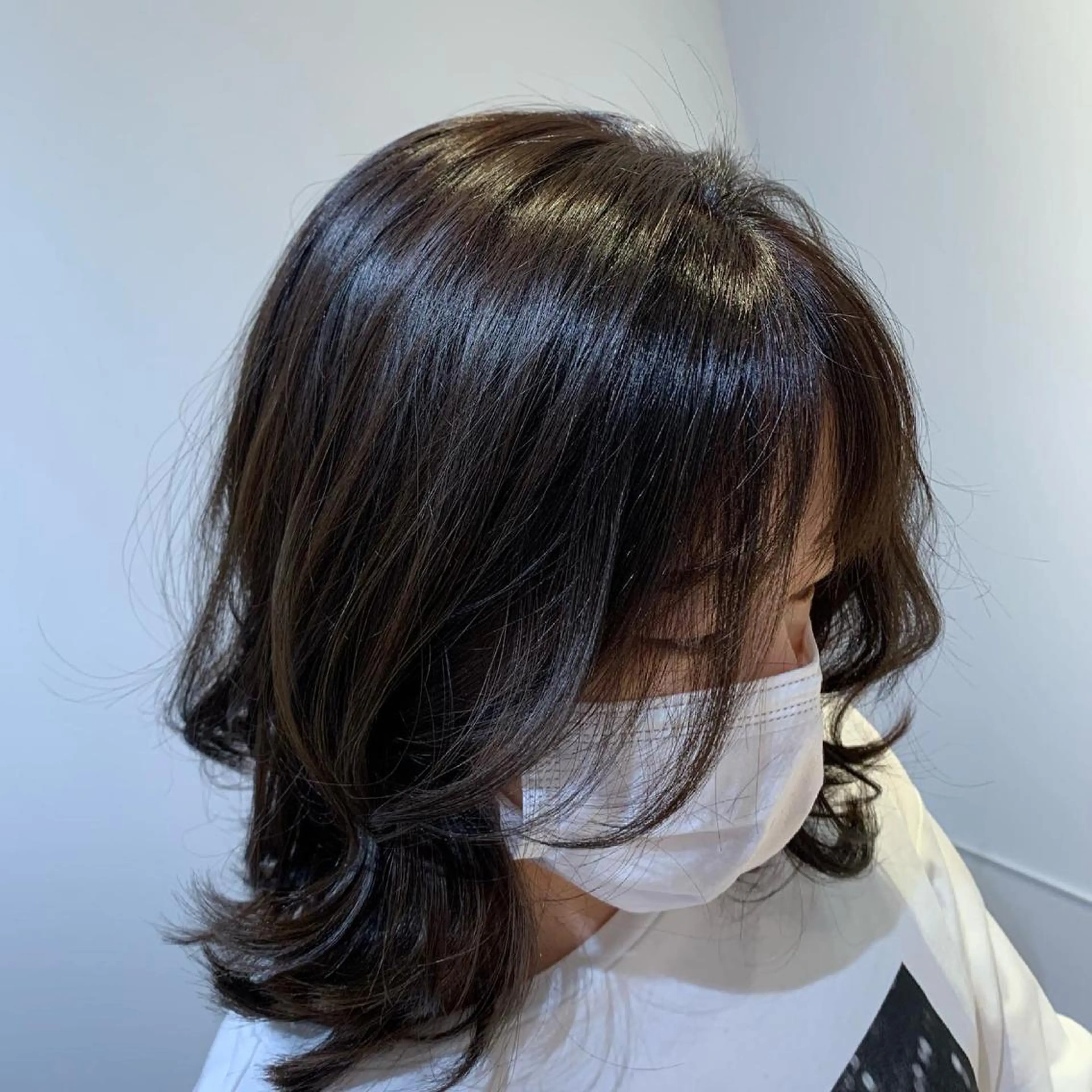 ミディアム カラー グレージュ GO TODAY SHAiRE SALON 梅田店所属・透明感カラー/ボブ 今気になること占う人のヘアスタイル