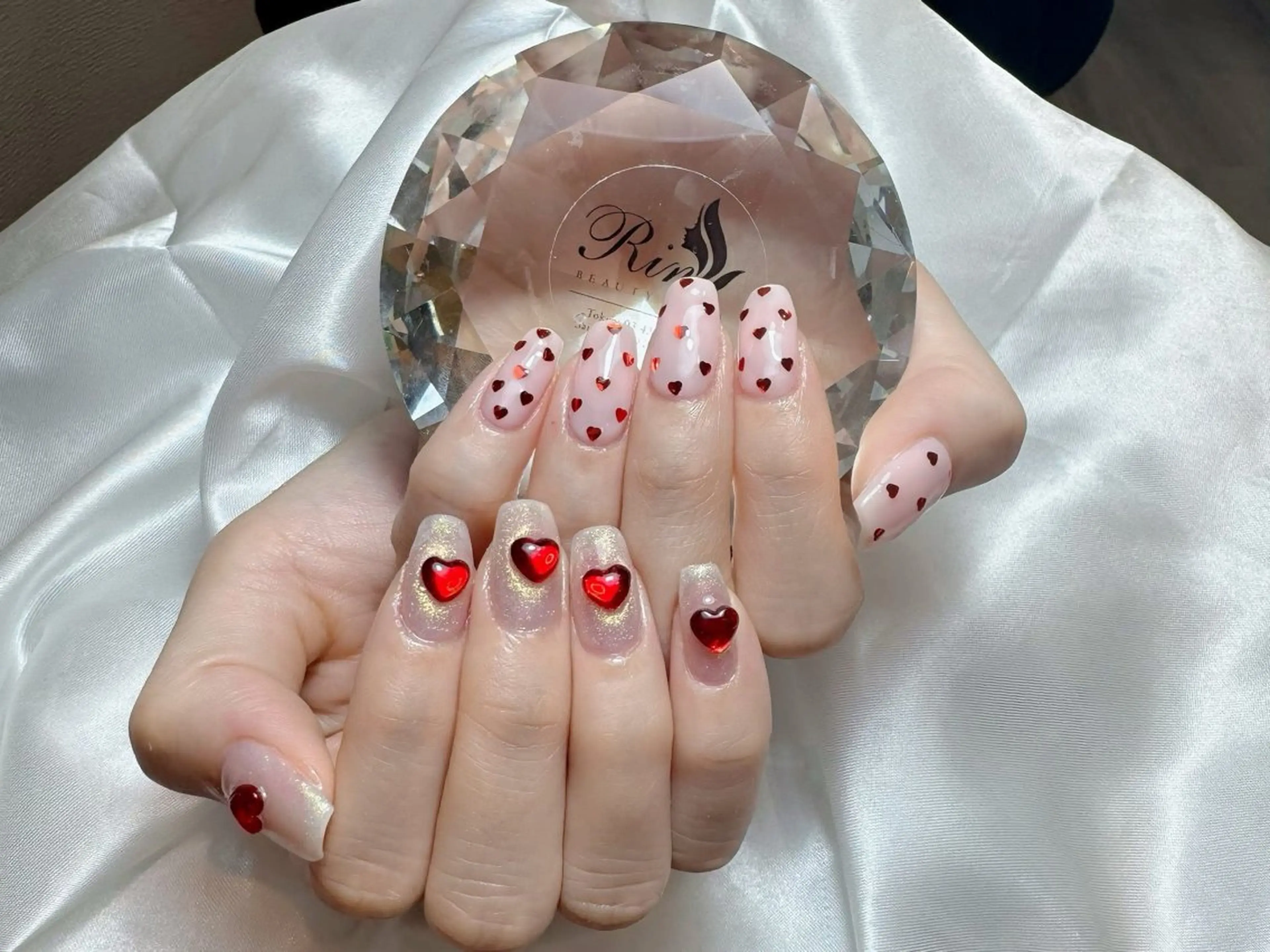 ネイル アートネイル ロングネイル ニュアンスネイル スカルプネイル ネイルチップ ハンドネイル Rin Nail 新大久保店のネイルデザイン