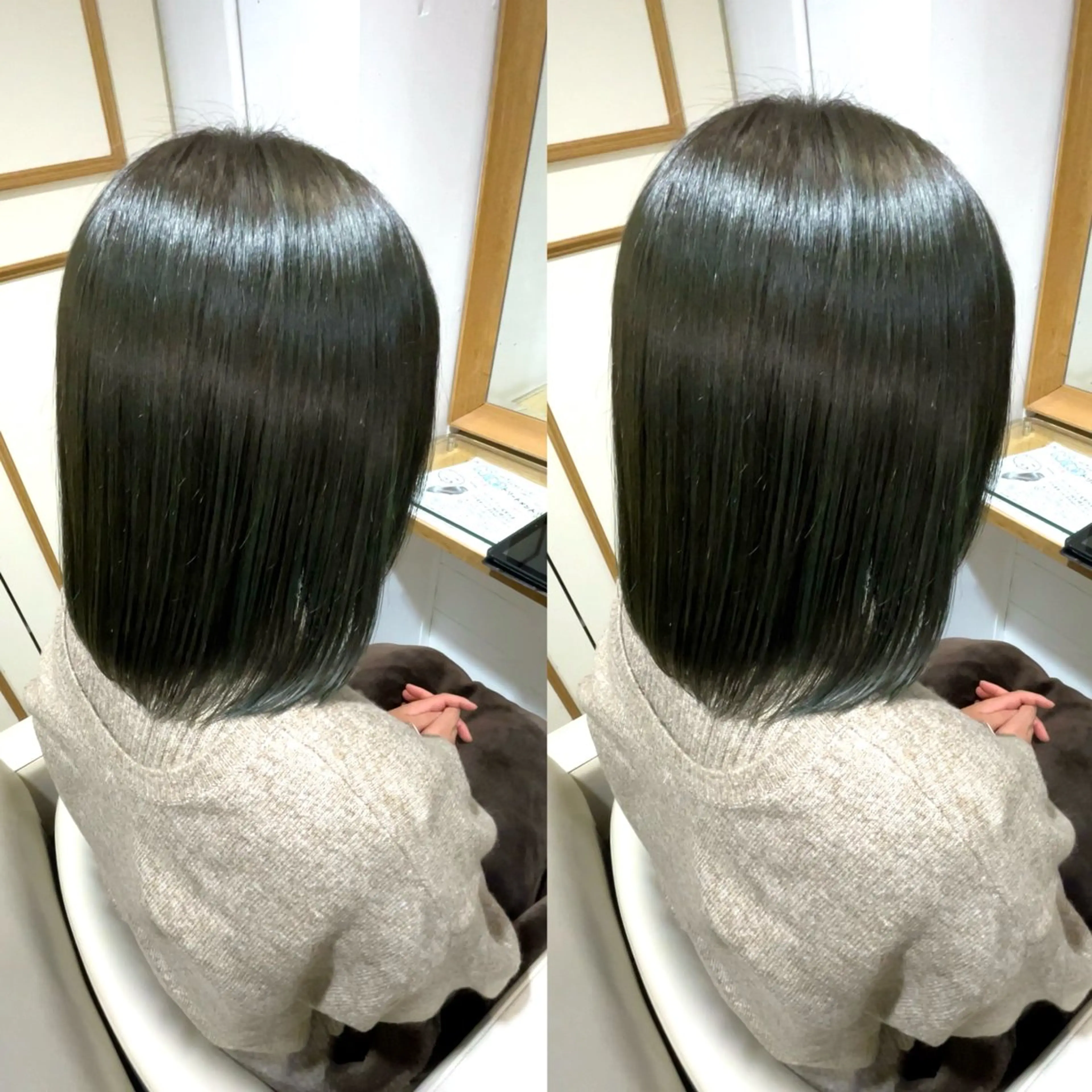 ミディアム 髪質改善矯正/カラー /吉祥寺 mariのヘアスタイル