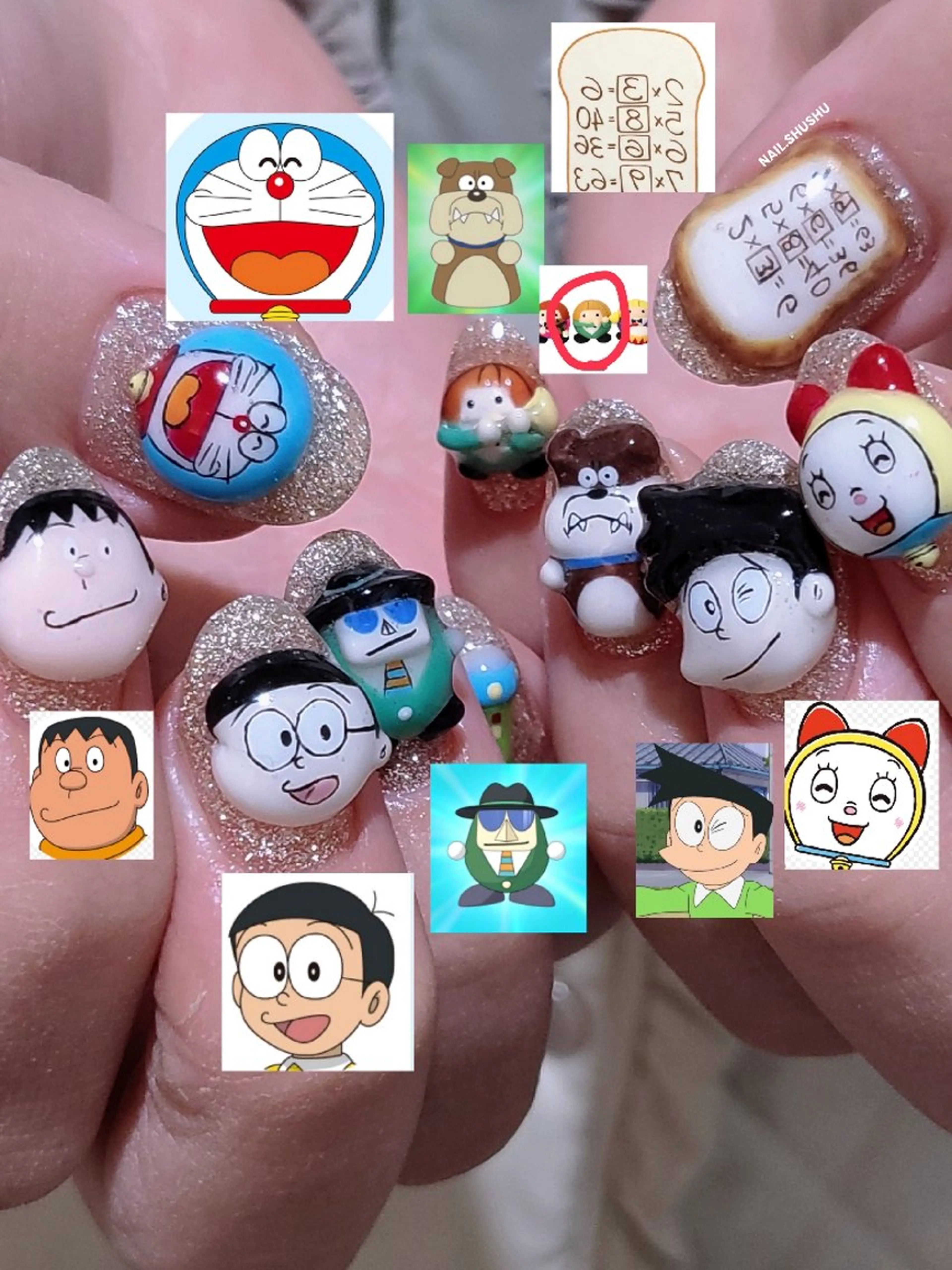 ネイル ハンドネイル 3dパーツ/流行り 👧shushu❤️のネイルデザイン