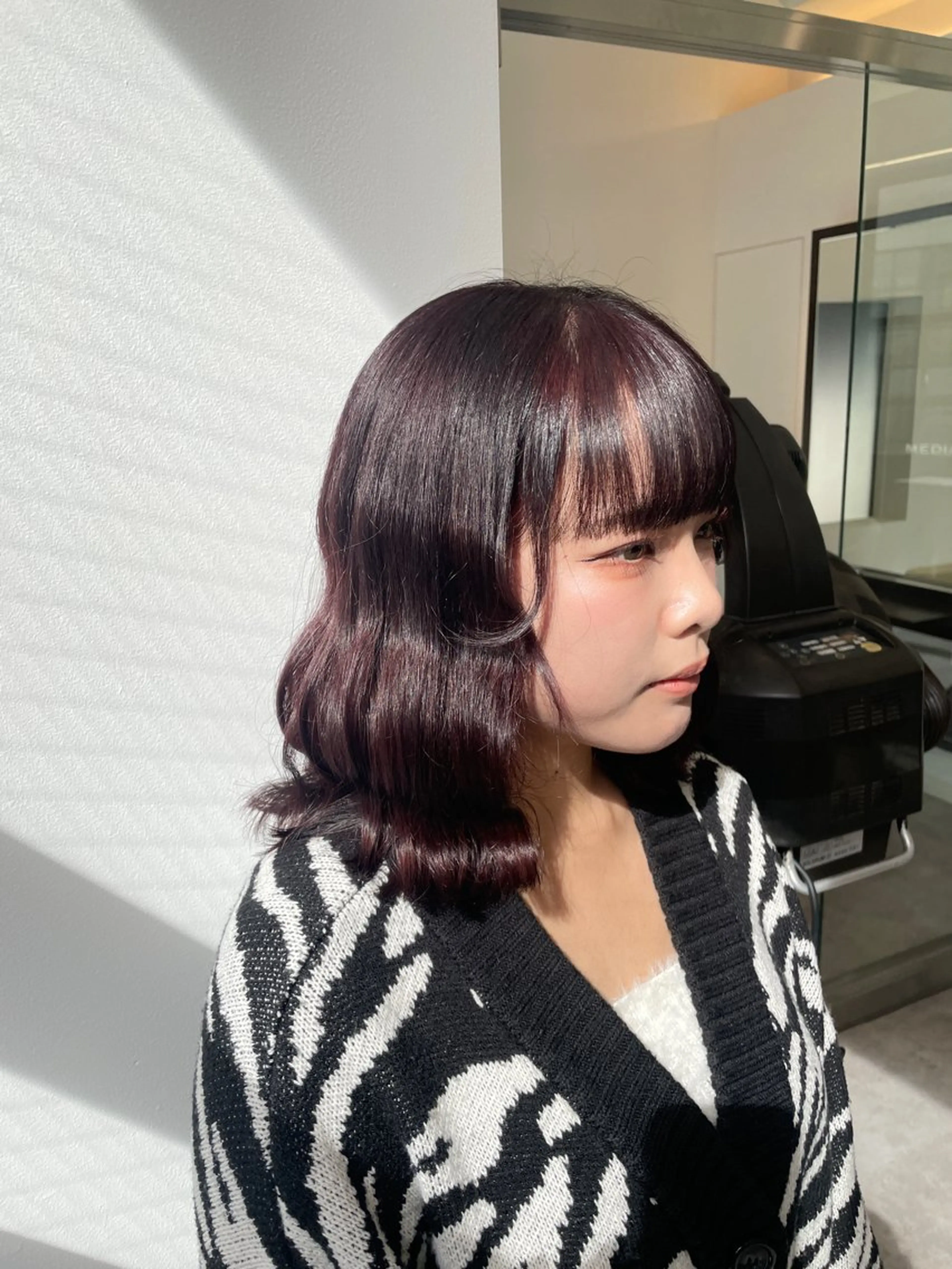 ミディアム カラー 🤎髪質改善/カラー ｜鮫島芽依🤎のヘアスタイル