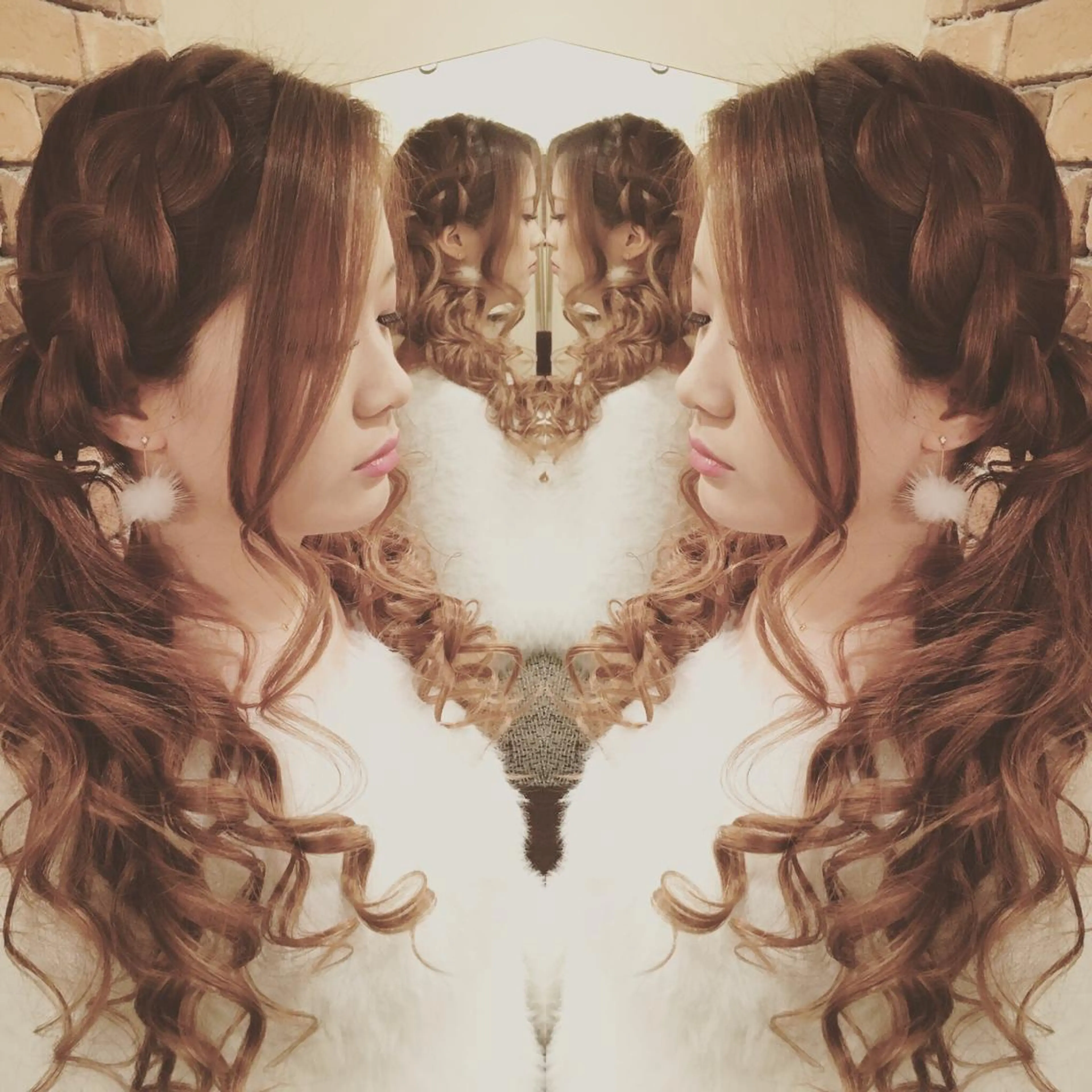 ロング ヘアアレンジ ツインテール ヘアセット CAnameのヘアスタイル