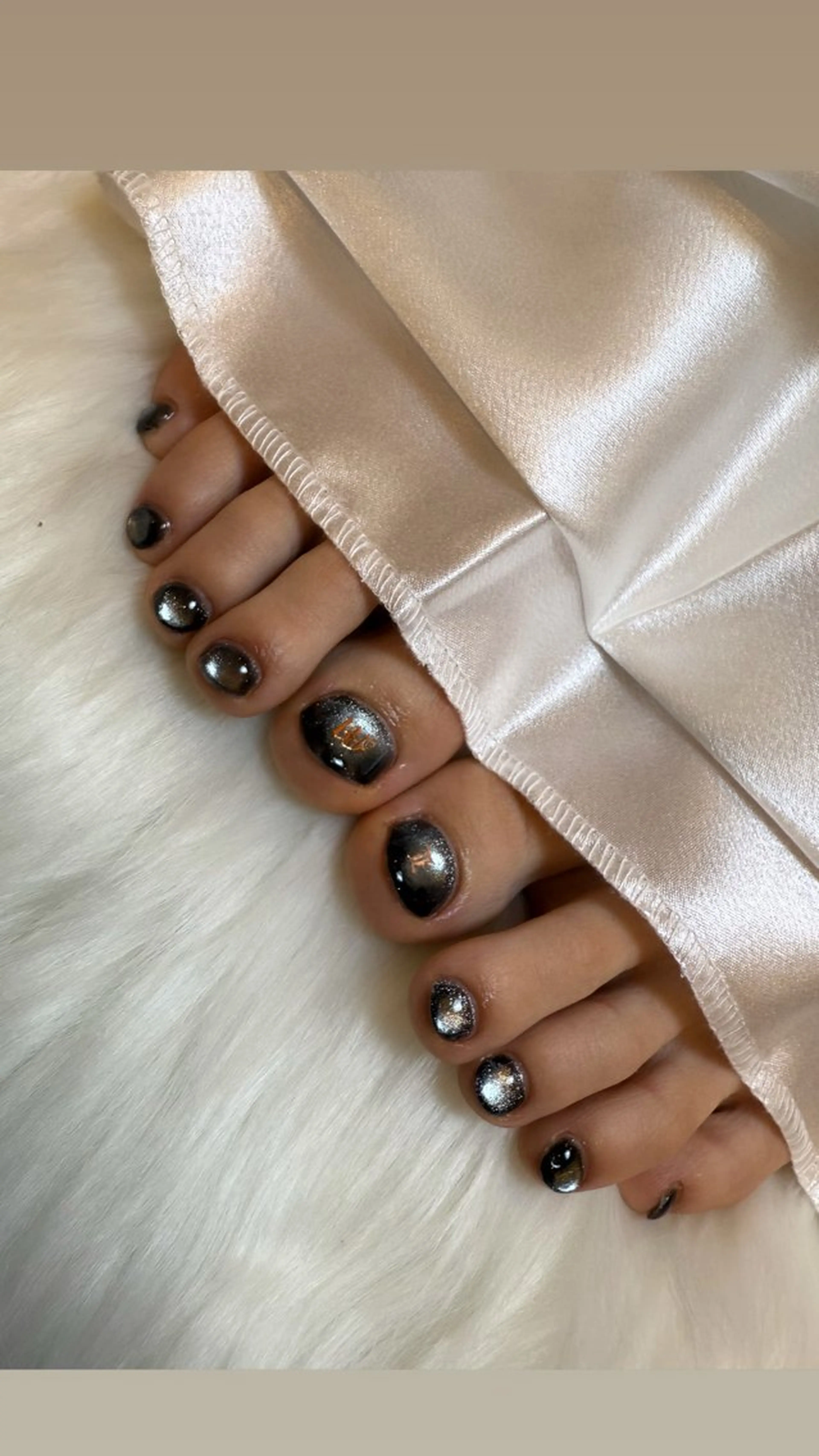 ネイル マグネットネイル フットネイル nail Haruのネイルデザイン