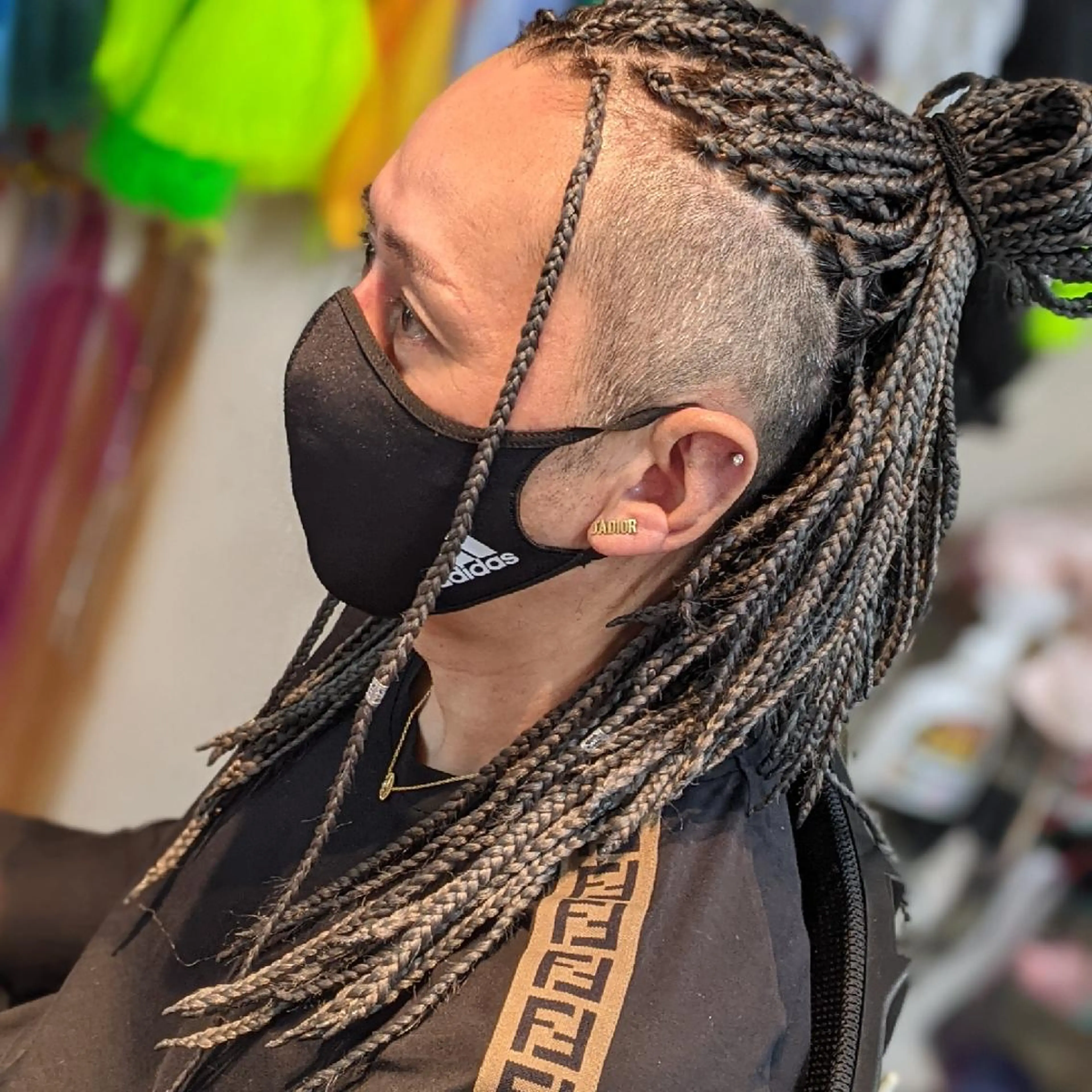 ロング メンズ ツーブロック ロング エクステ scamp ★のヘアスタイル