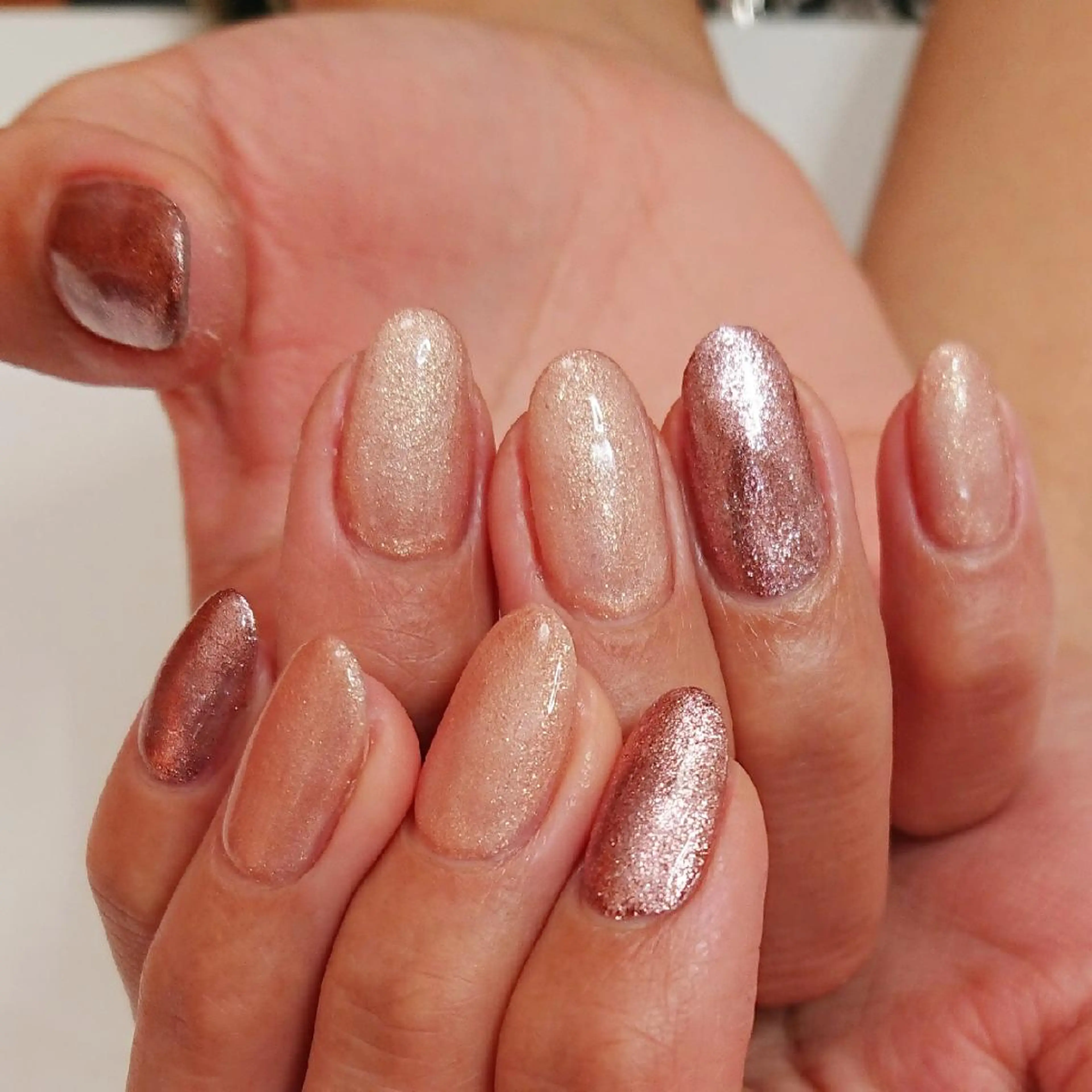 ネイル ラメ(グリッター) ハンドネイル Lilith Nailのネイルデザイン