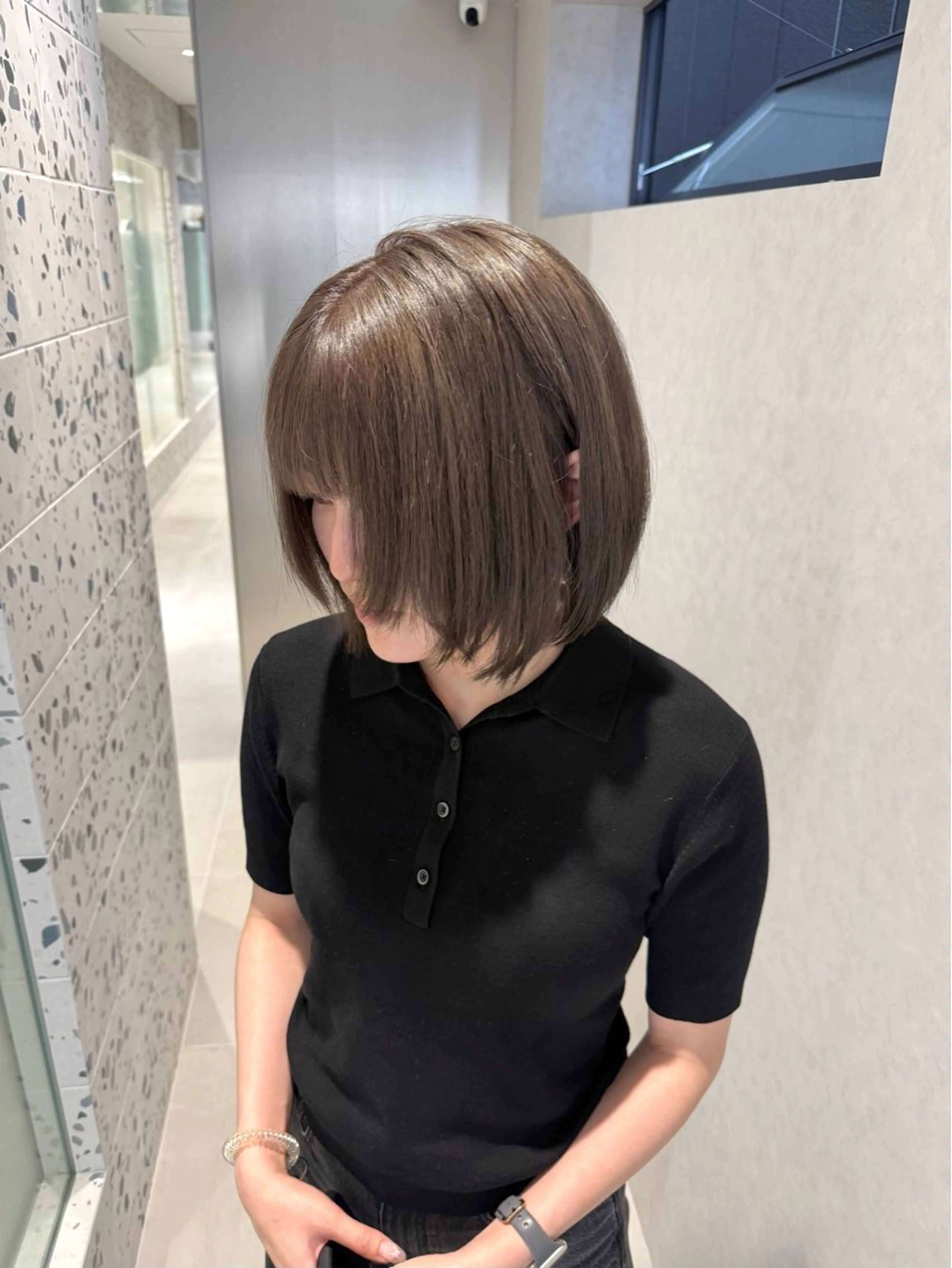 ショート カラー ヘアカラー トリートメント 矢野 晃平のヘアスタイル