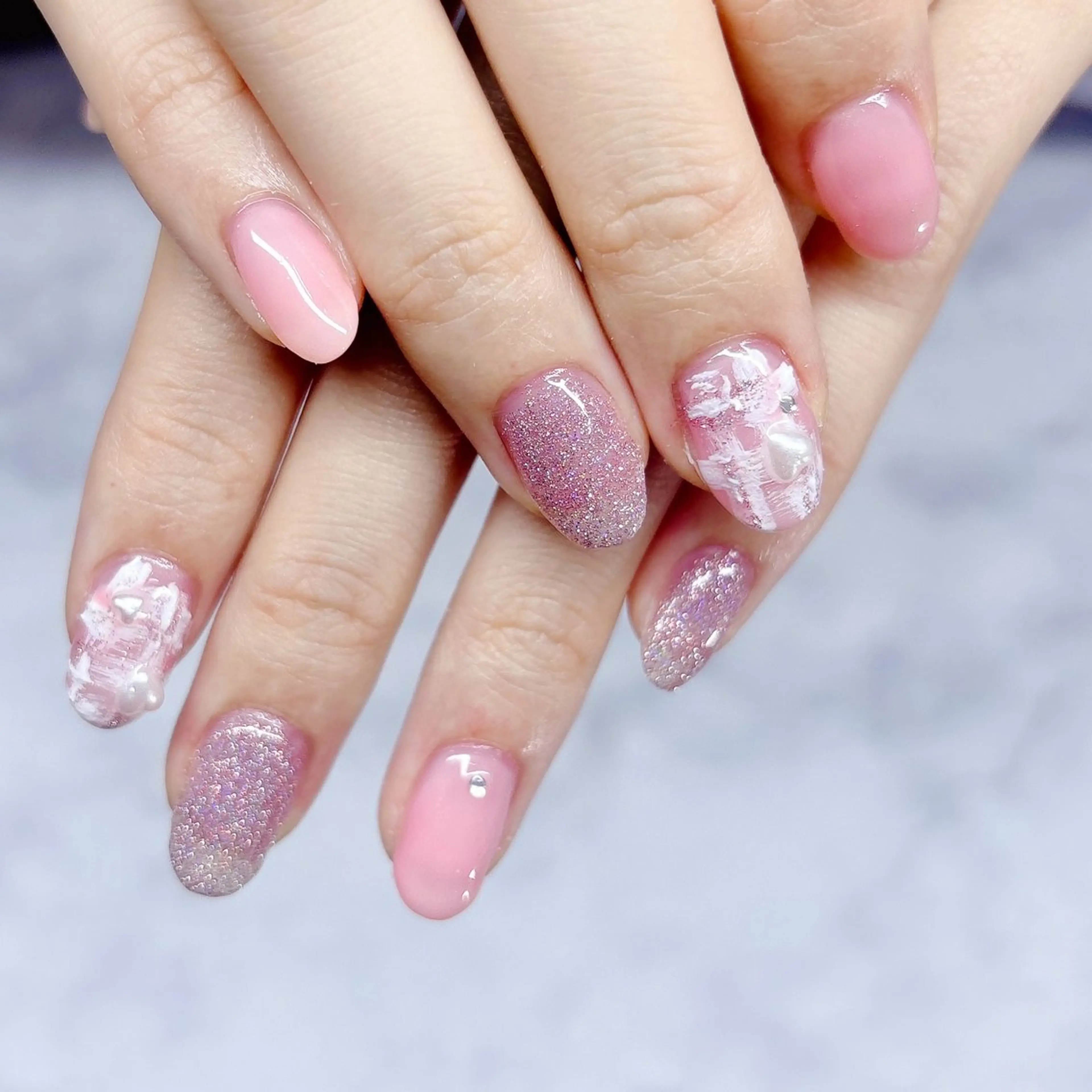 ネイル ラメ(グリッター) MYu Beauty Salon  MAIのネイルデザイン