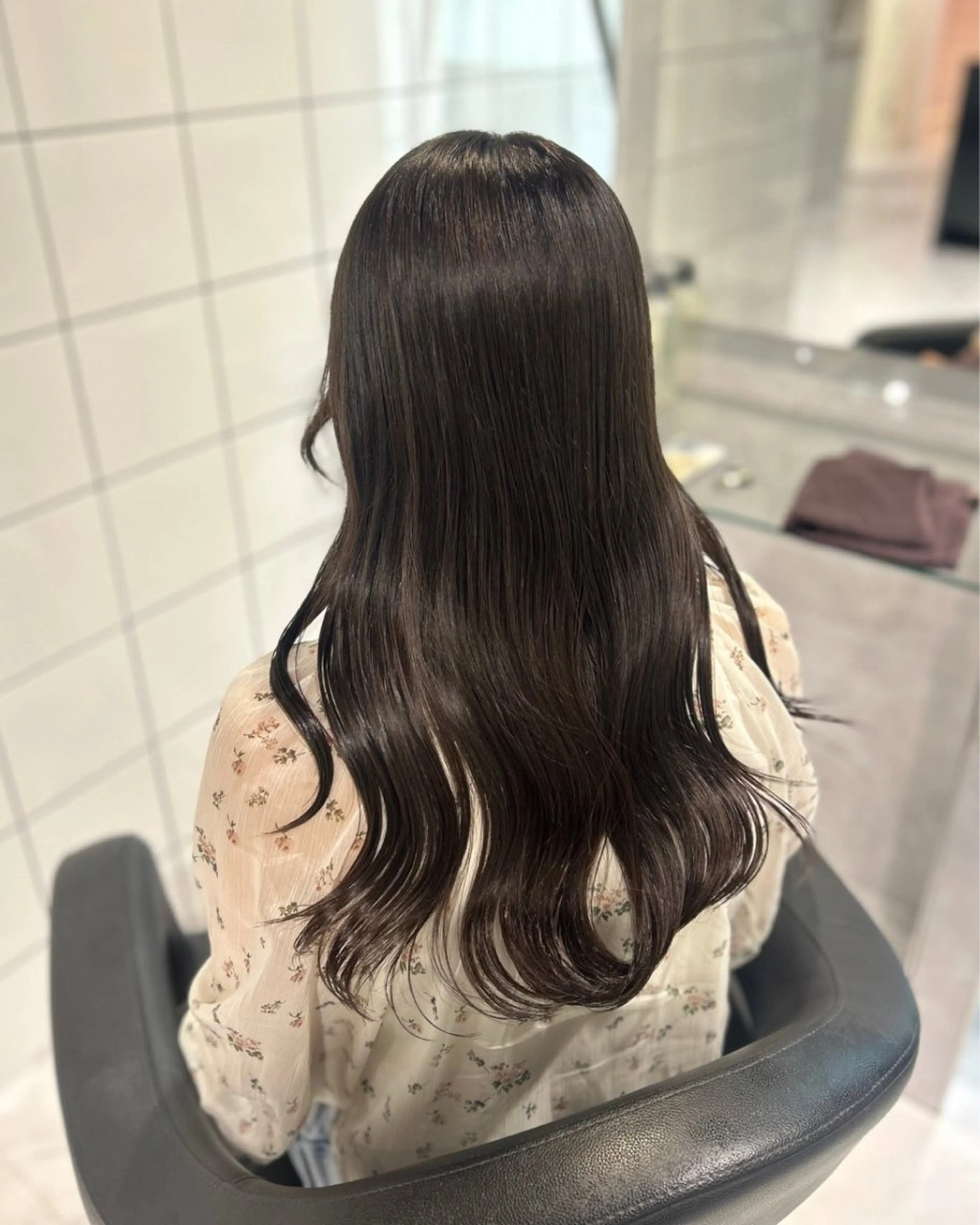 ロング カラー ヘアカラー トリートメント 表参道/透明感カラー /暗髪/ジュキヤのヘアスタイル