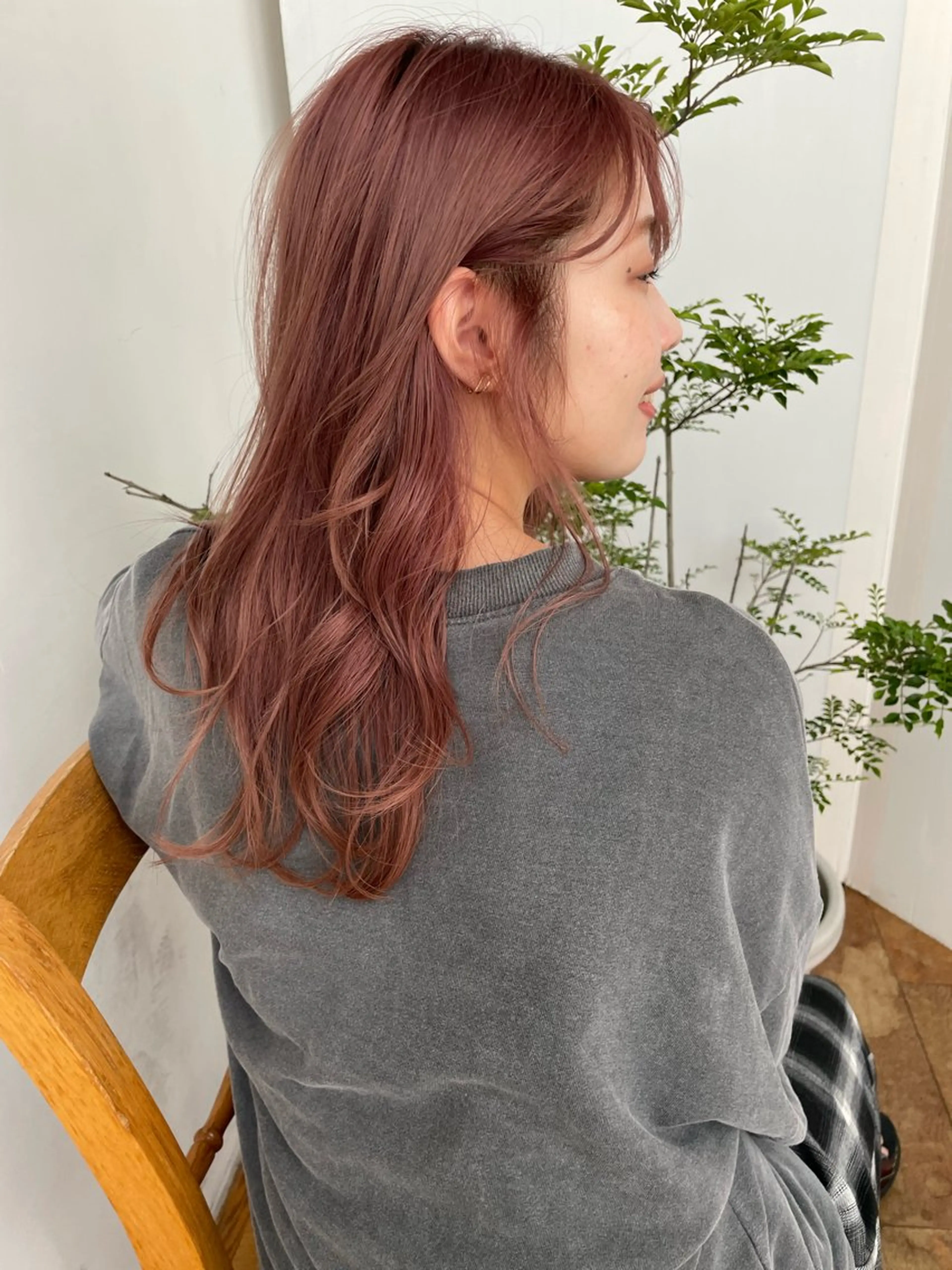 ロング カラー ブリーチ デザインカラー ラベンダーカラー ラベンダーピンク ピンクカラー ヘアカラー 暖色カラー/ダブル カラー/名古屋/辻のヘアスタイル