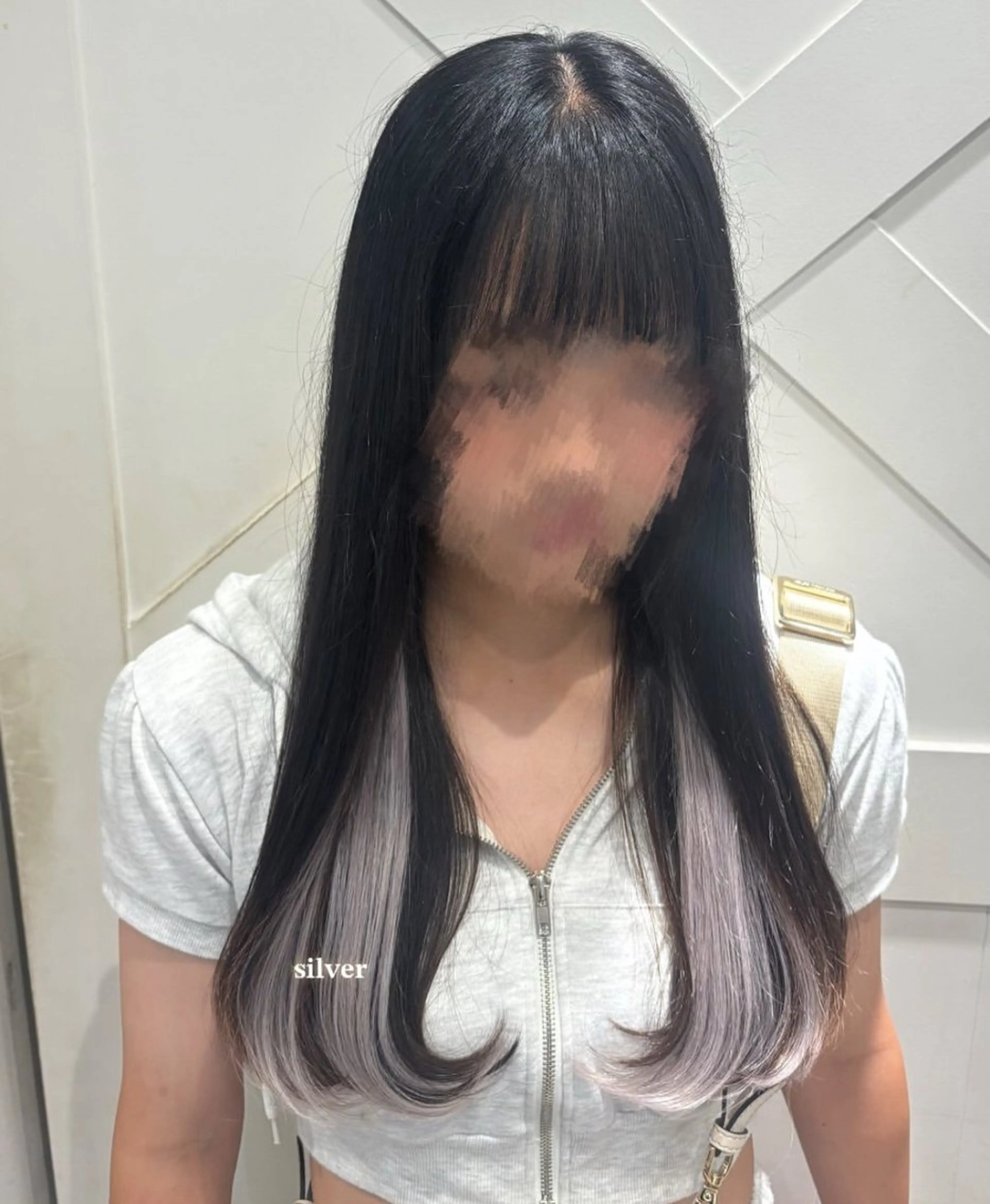 🍒🍑ブリーチしないインナーカラー！🍑🍒シールエクステ20本メニュー♪(エクステカット込み✂️)の写真