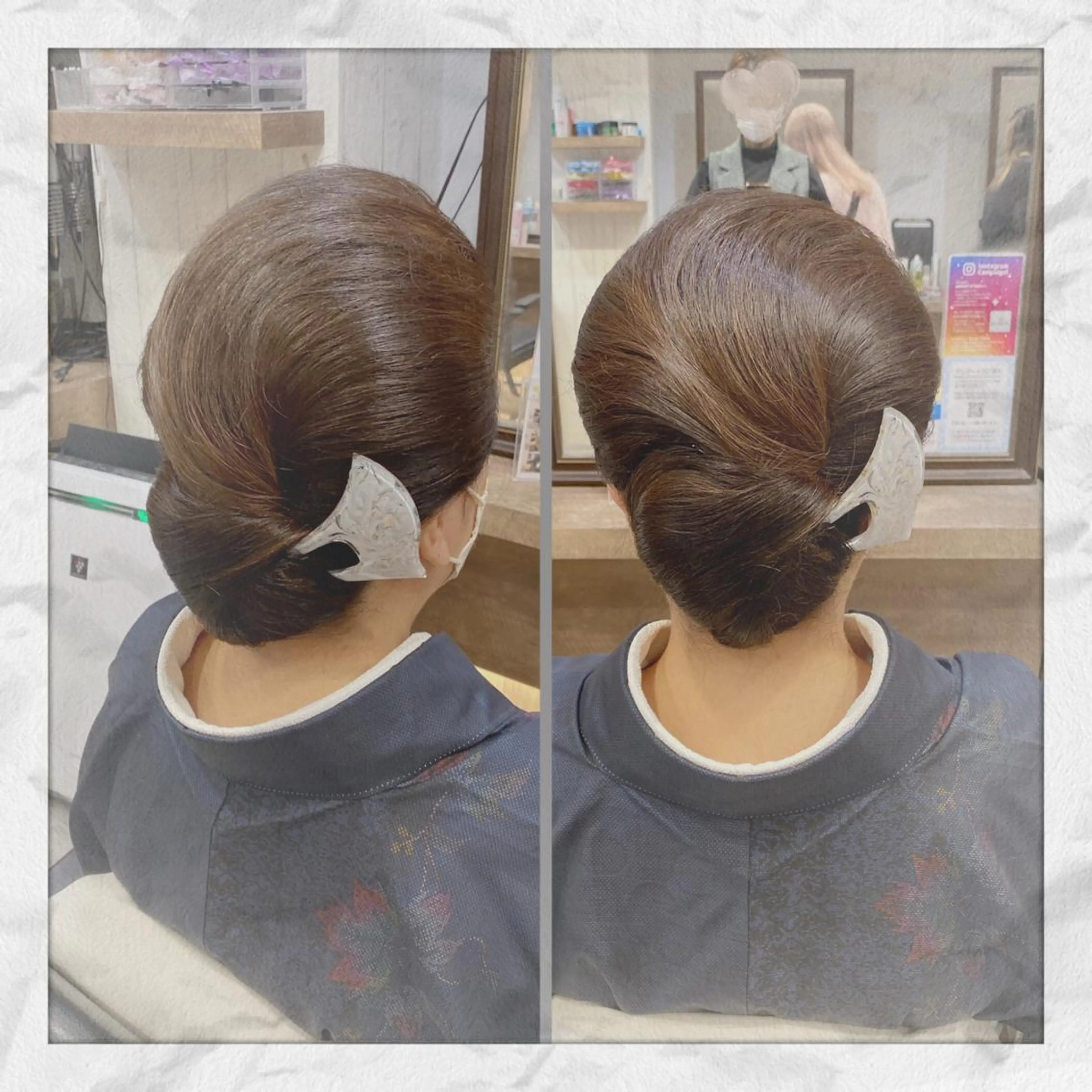 セミロング ヘアアレンジ ヘアセット ヘアセット/着付け 𓇼 松本 夏美𓇼のヘアスタイル