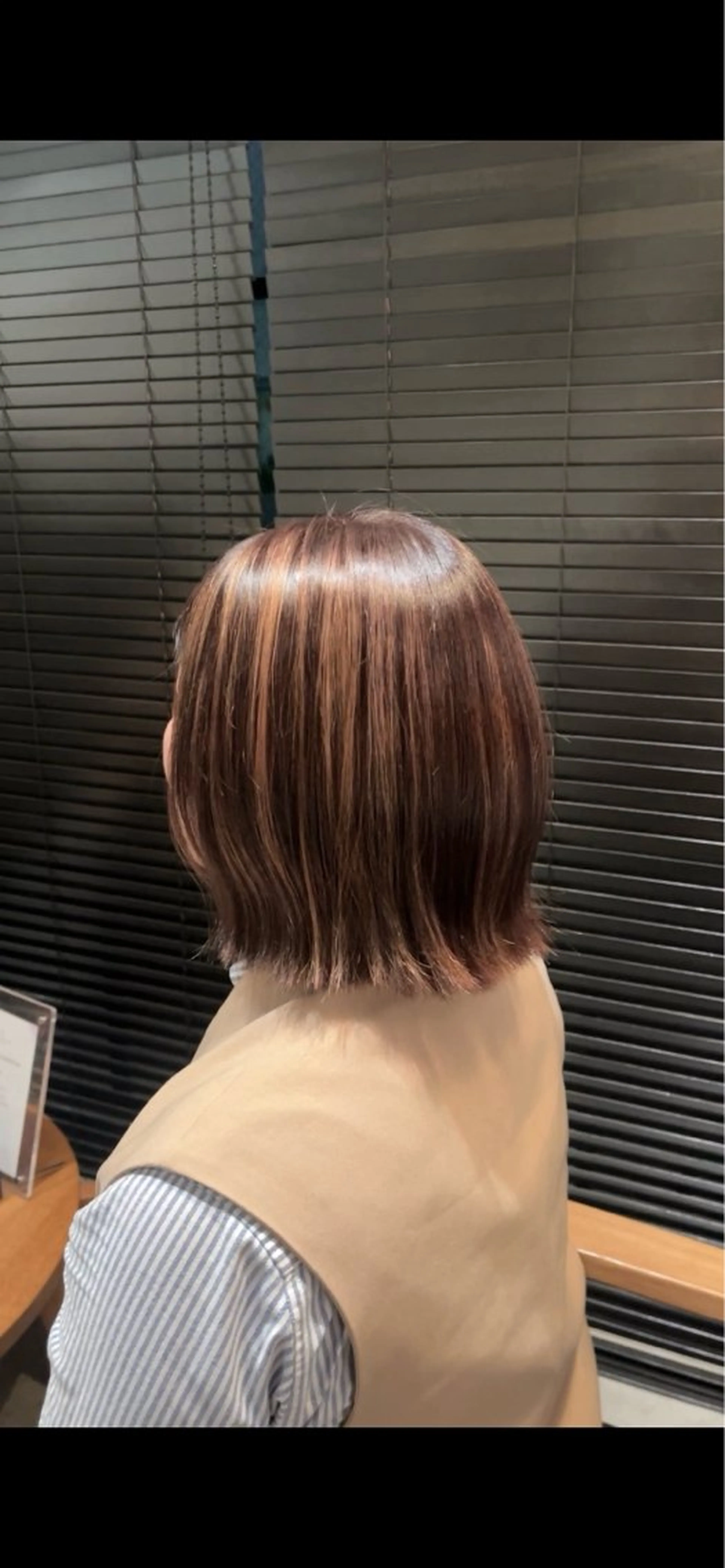 ミディアム カラー 田中 美月のヘアスタイル