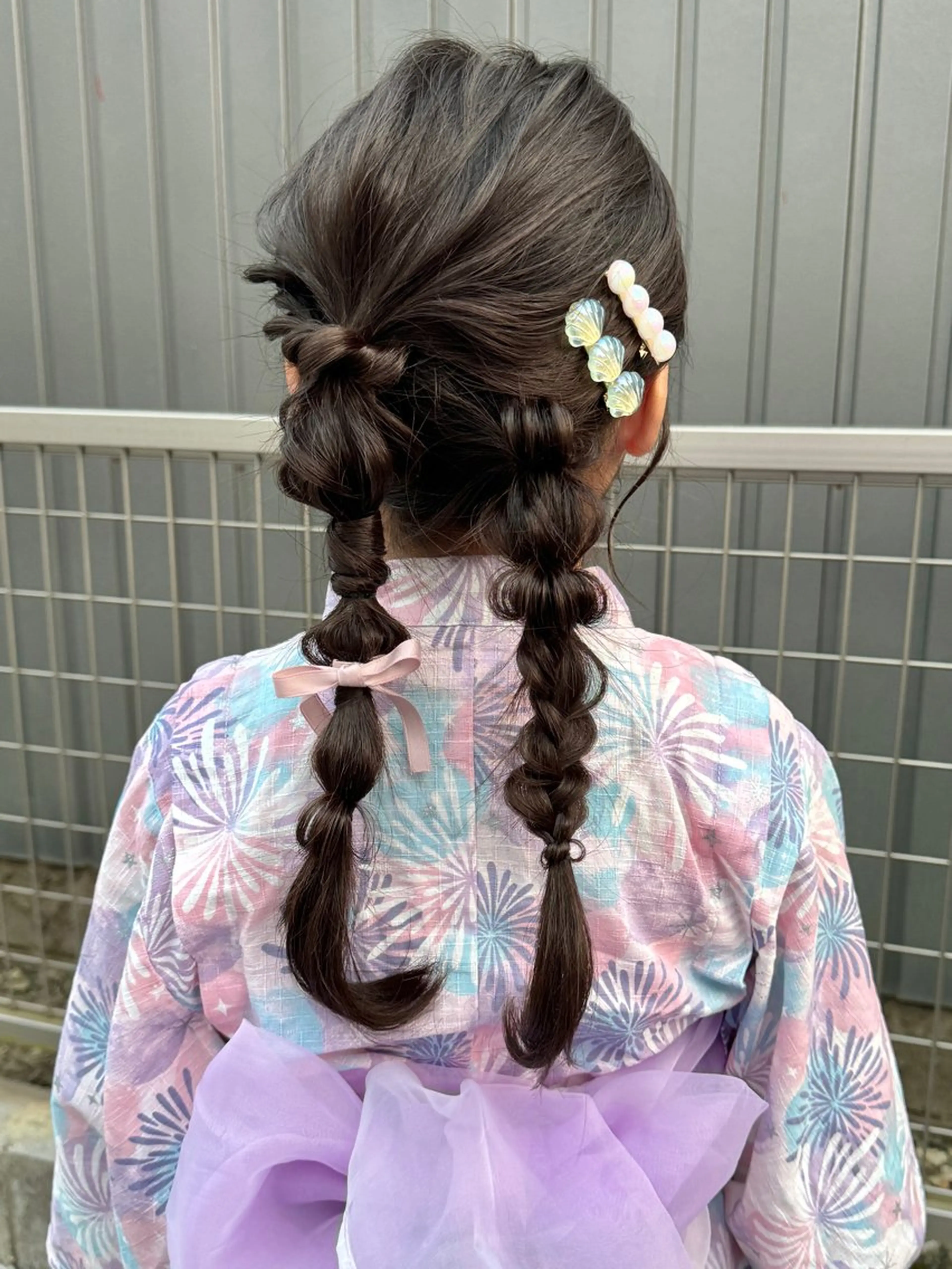 セミロング ヘアアレンジ キッズ ヘアセット大募集 ˗ˋˏairiˎˊ˗のヘアスタイル