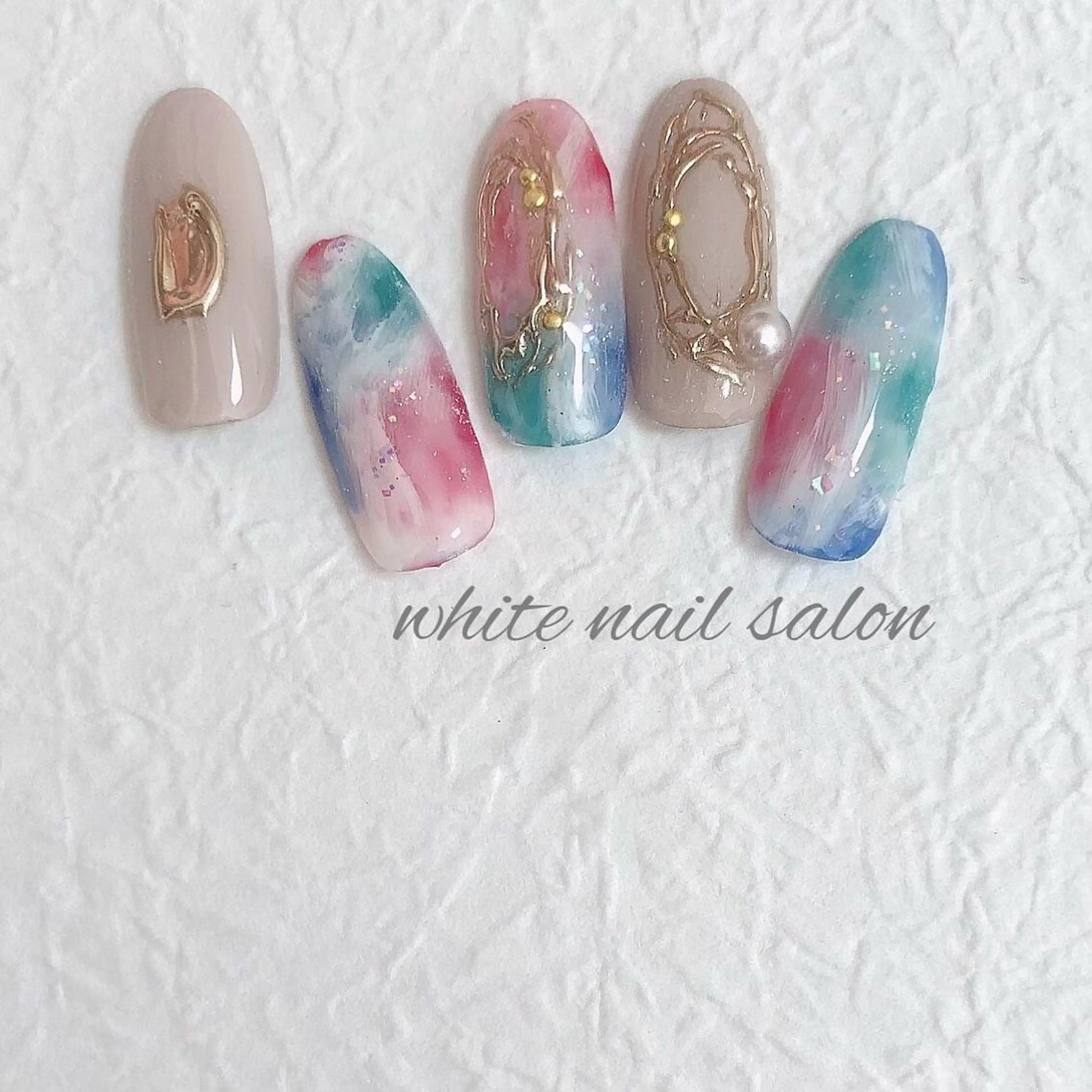 ネイル ジェルネイル ハードジェル 持ち込み ソフトジェル white nail salonのネイルデザイン
