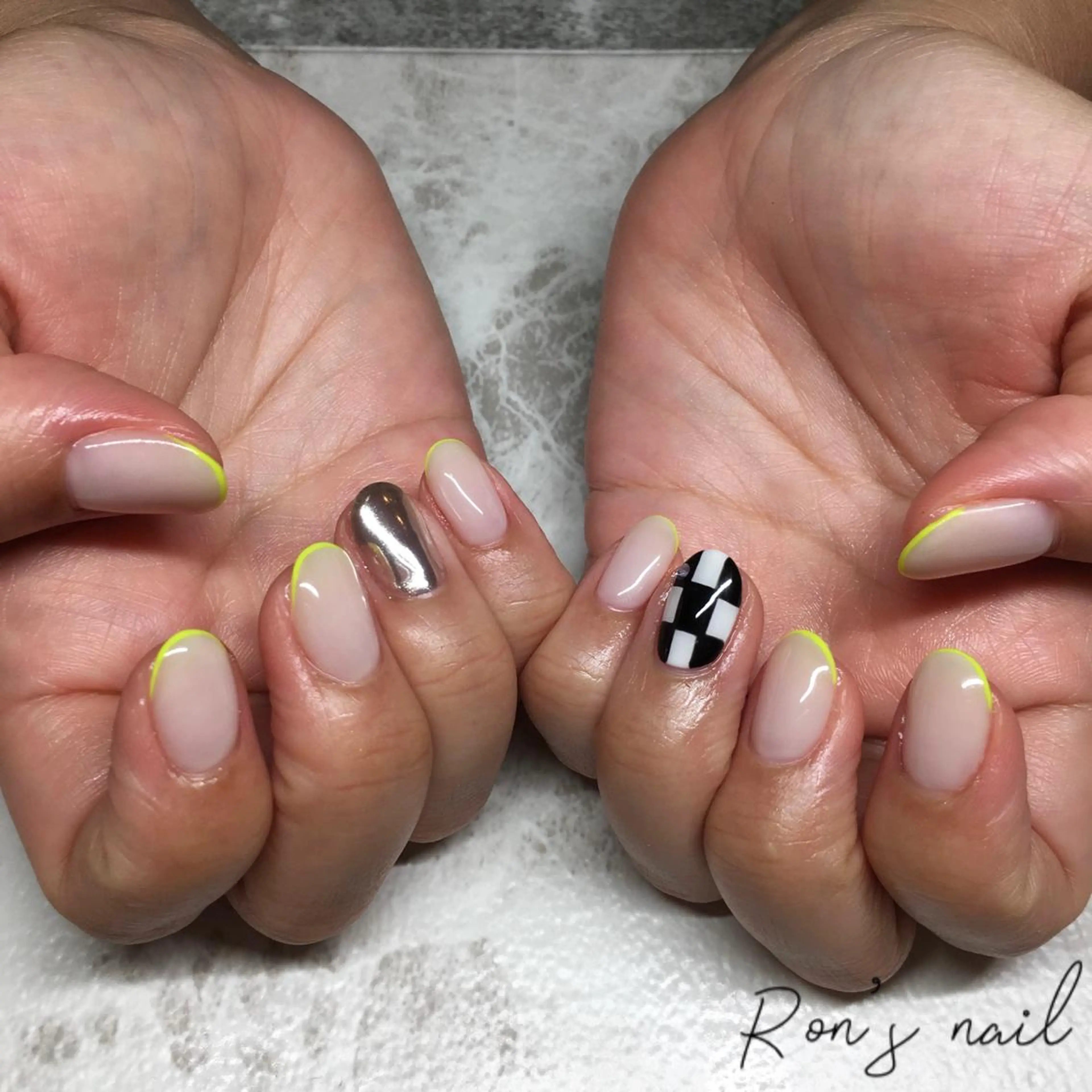 ネイル 持ち込み Ron's nail 笹岡のネイルデザイン