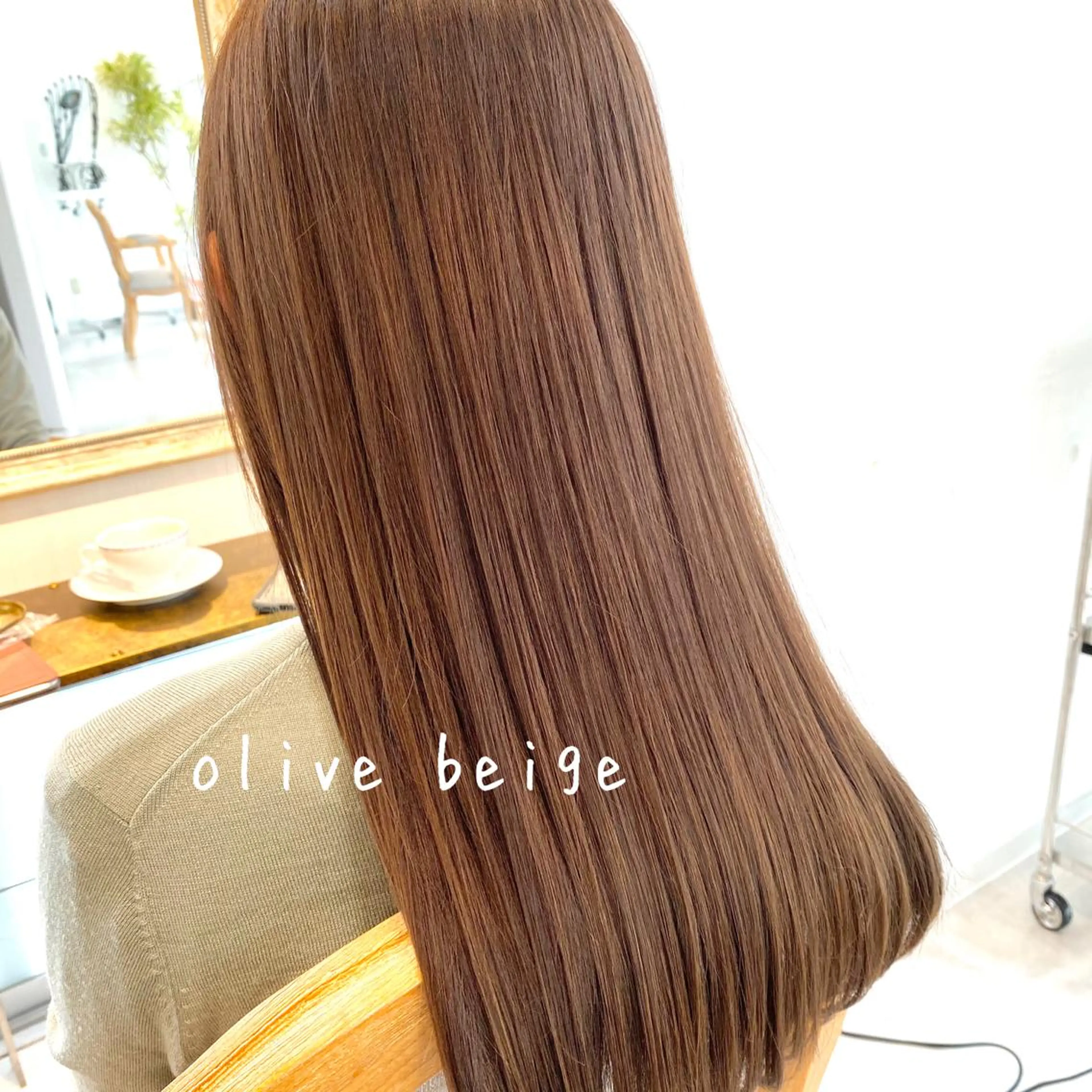 セミロング カラー モテ前髪 タゴメ シンヤのヘアスタイル
