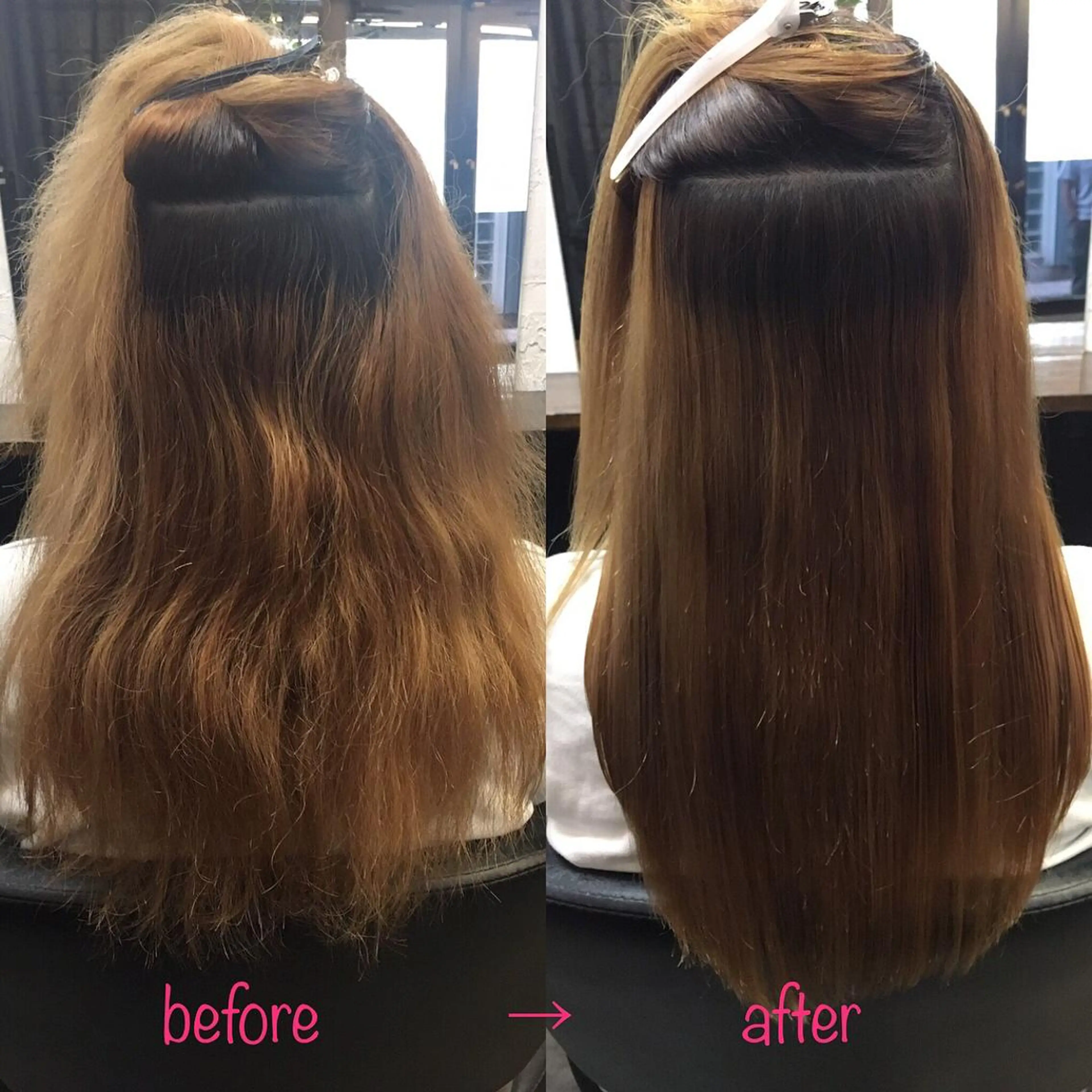 セミロング 縮毛矯正&髪質改善 MAILHAIRのヘアスタイル