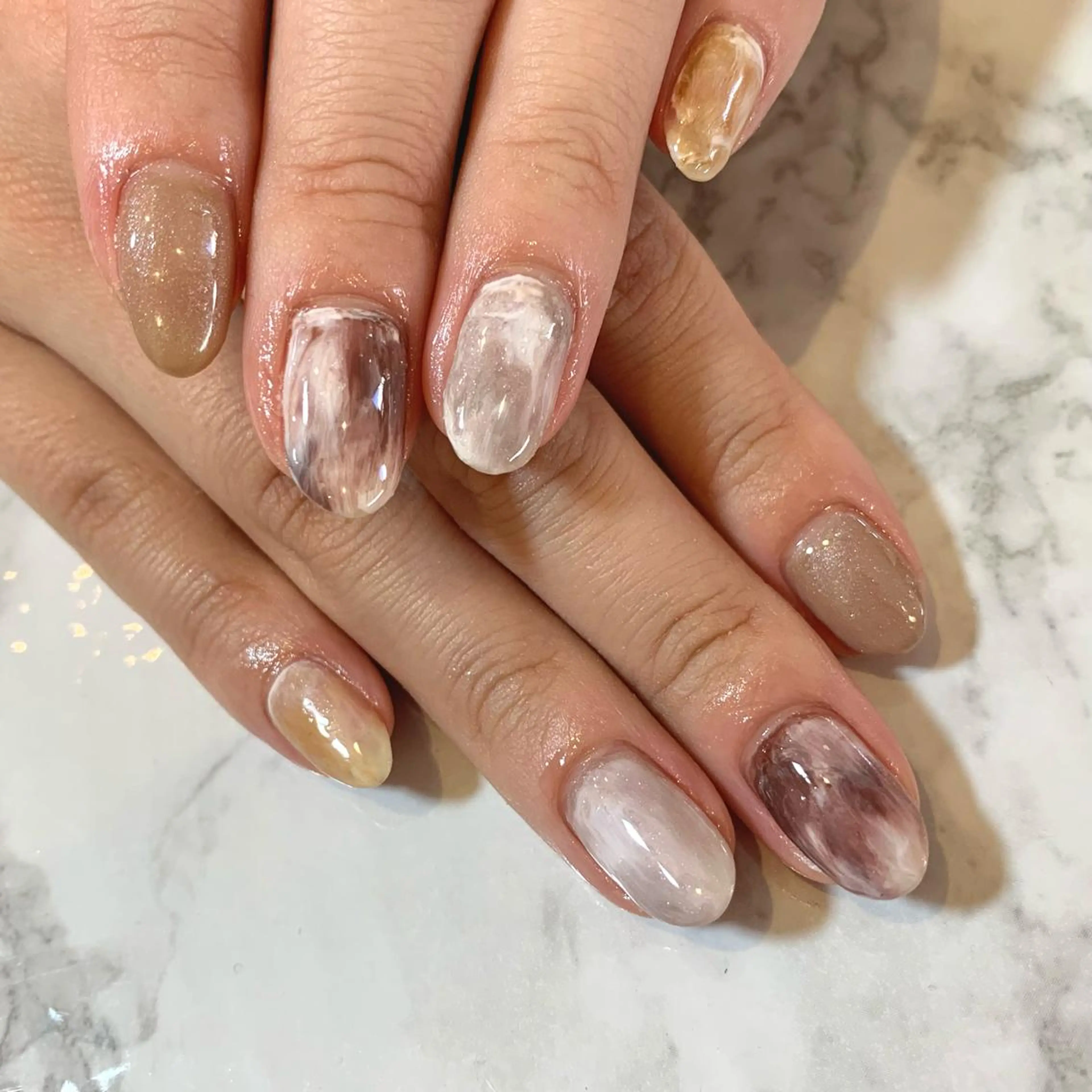 ネイル 岸本 みなみのネイルデザイン