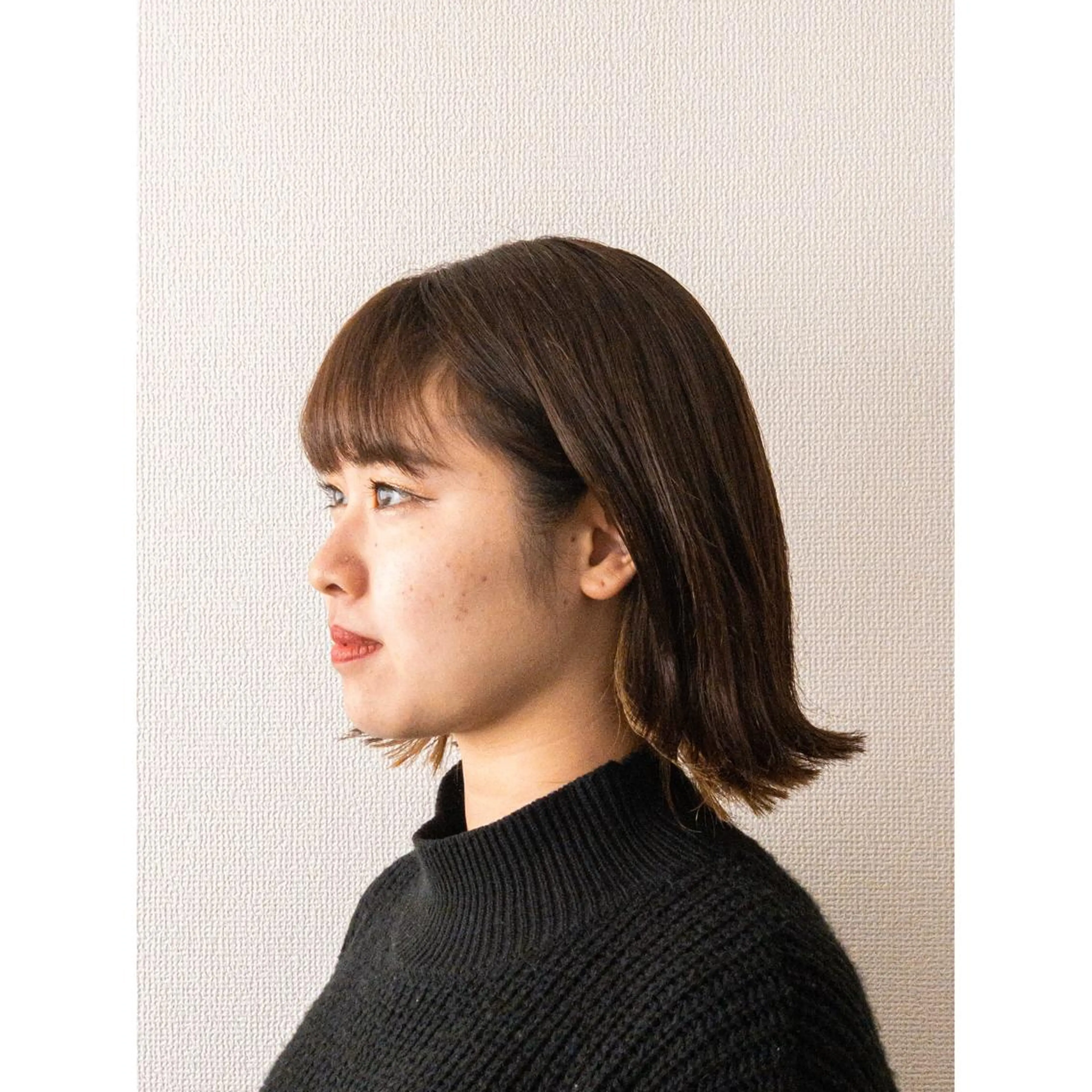 ミディアム 外ハネヘア 小杉輝/ショート /艶カラー✨のヘアスタイル