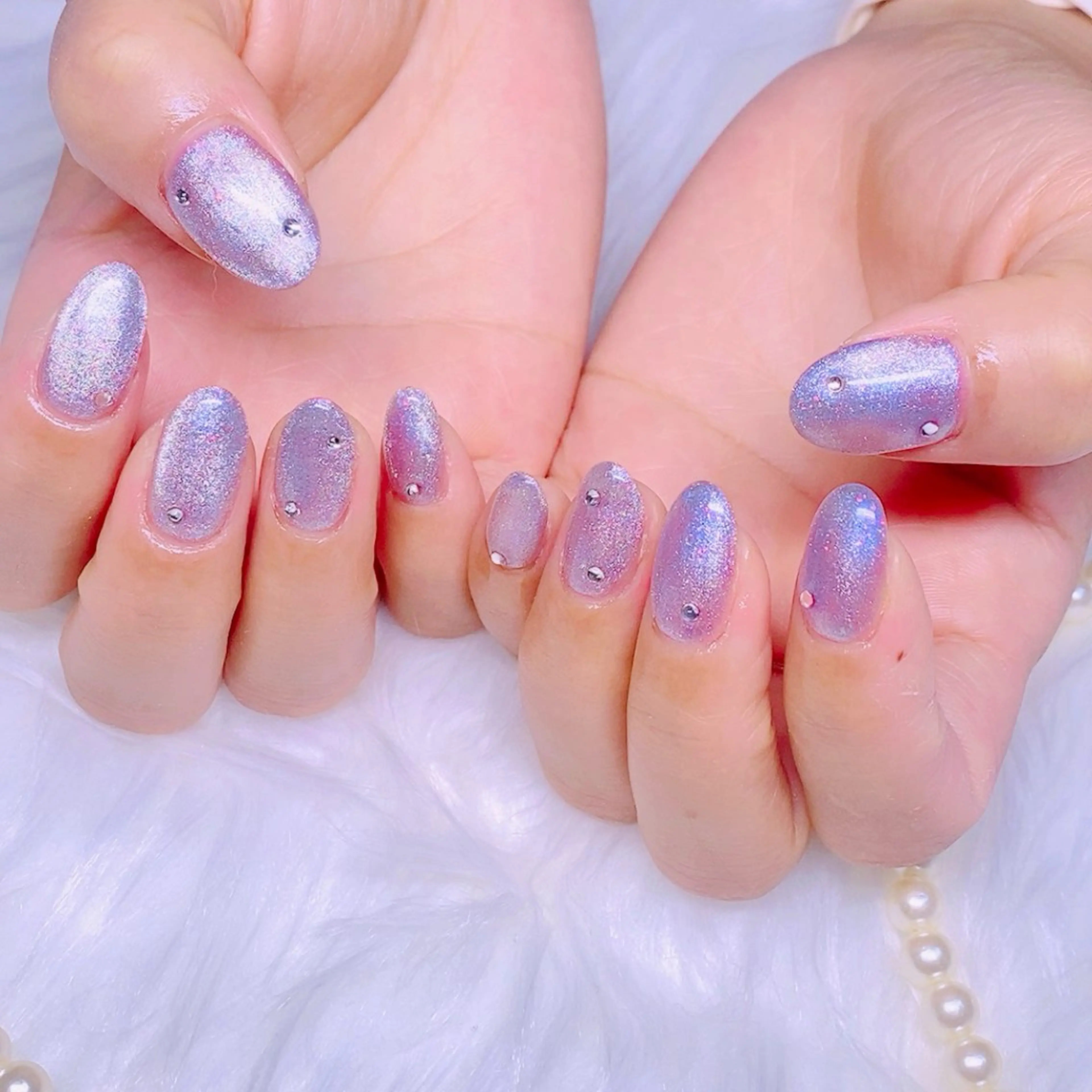 ネイル マグネットネイル 夏ネイル Nail Yunaのネイルデザイン