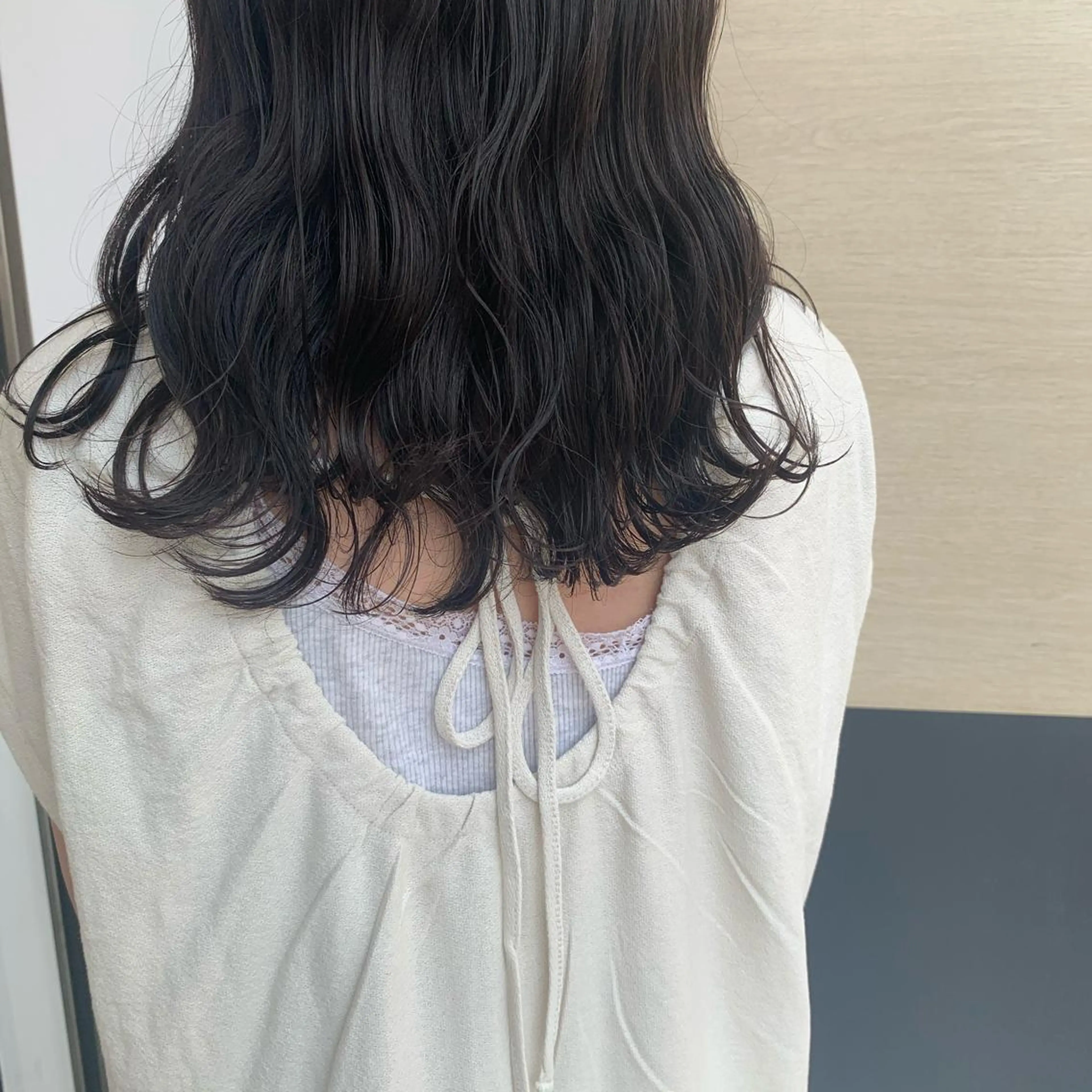 セミロング ヘアカラー トリートメント ウスイ ハルカのヘアスタイル