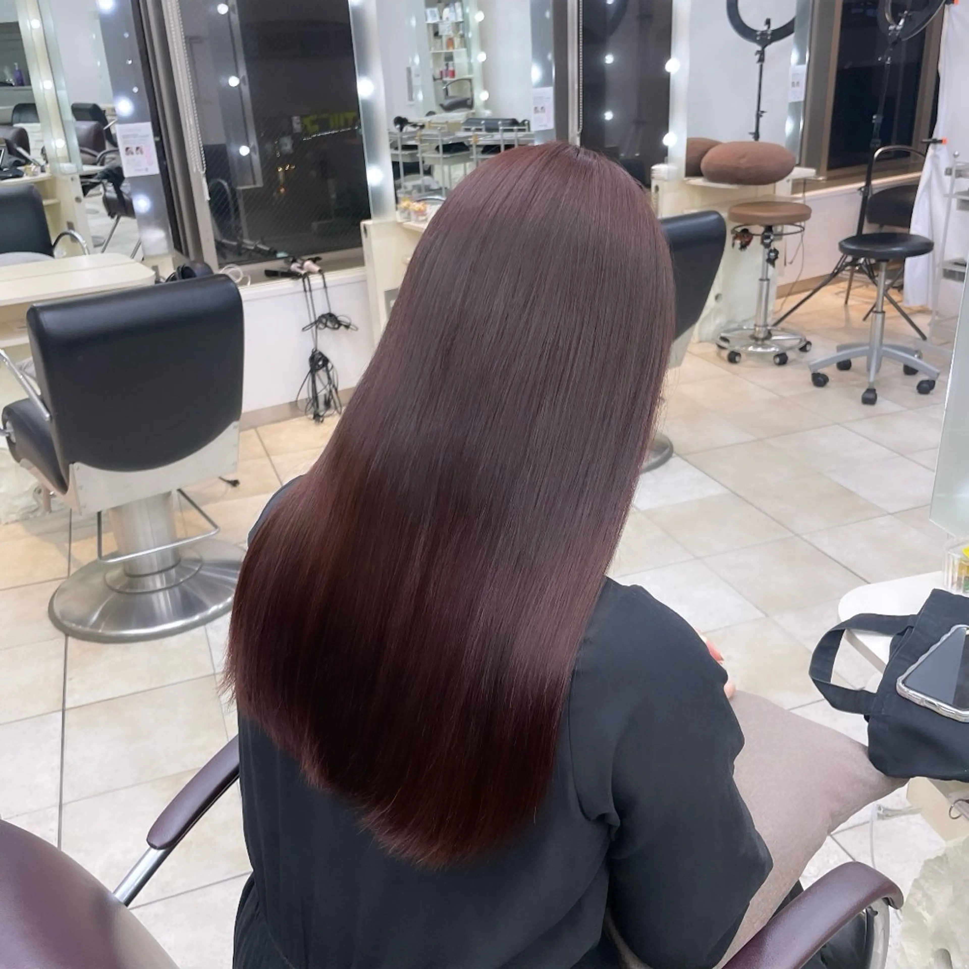 ロング カラー ピンクカラー ヘアカラー トリートメント 🐈‍⬛カチモリ/暖 色/𝐌𝐢𝐤𝐮のヘアスタイル