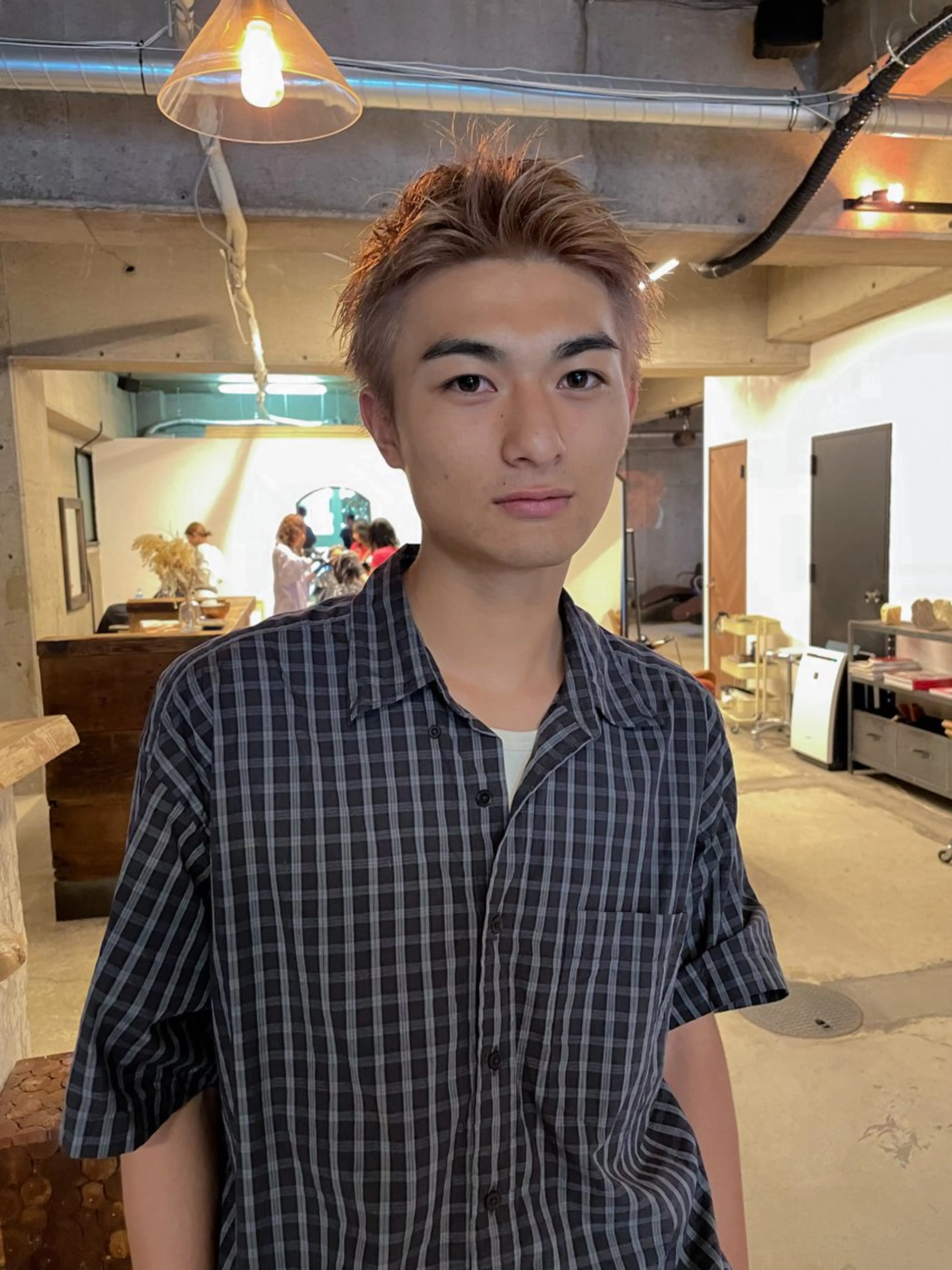 ショート メンズ パーマ/レイヤー 岩山丈一郎のヘアスタイル