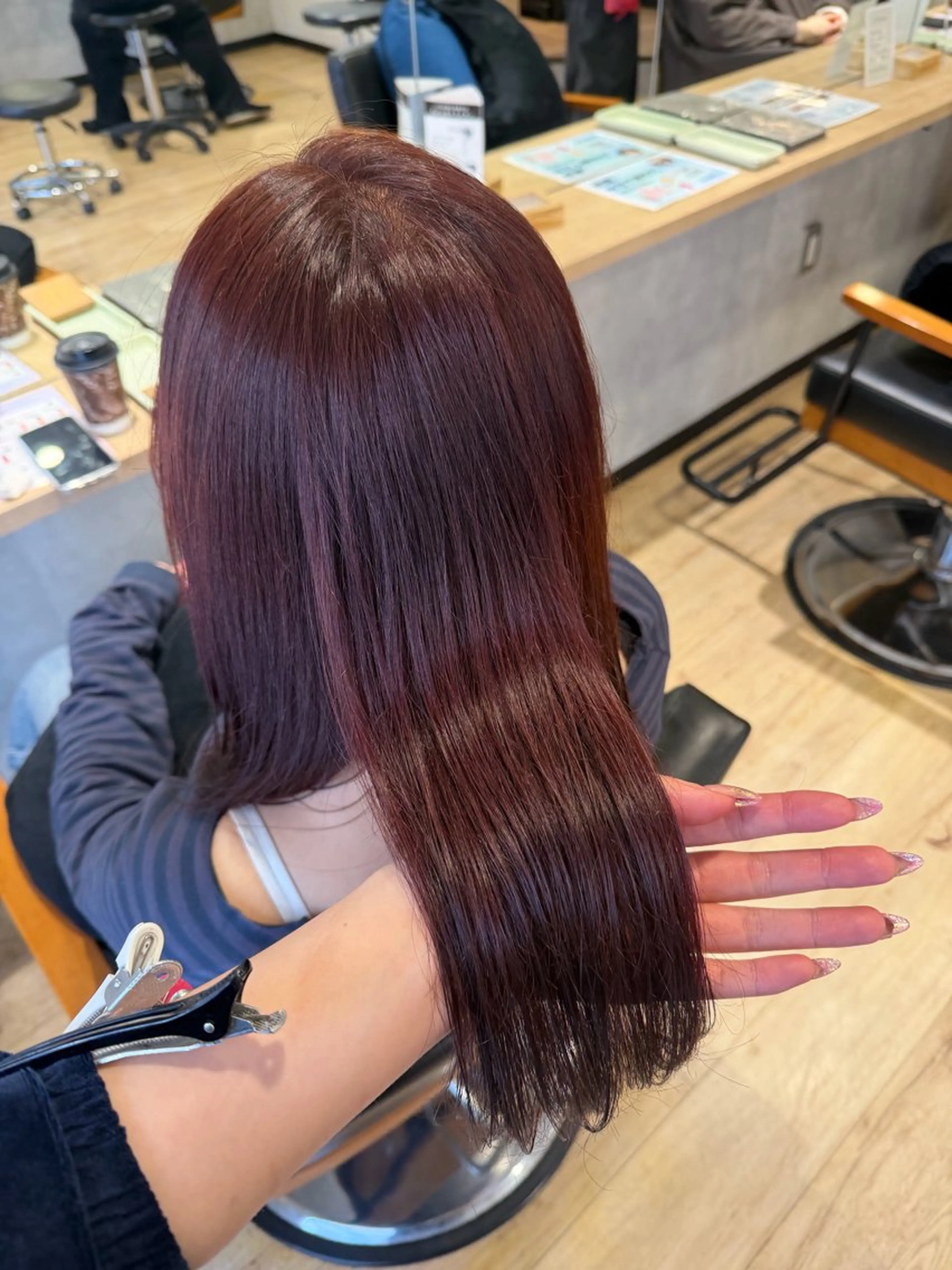 ミディアム カラー カット ヘアカラー 🎀Maho🎀ボブ × 髪質改善のヘアスタイル